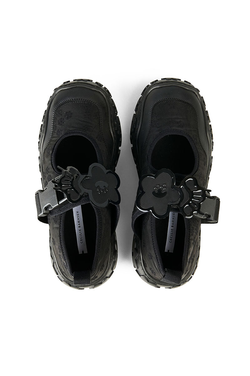 GIROS | OPEN SNEAKER BLOSSOM MATELASS… BLACK