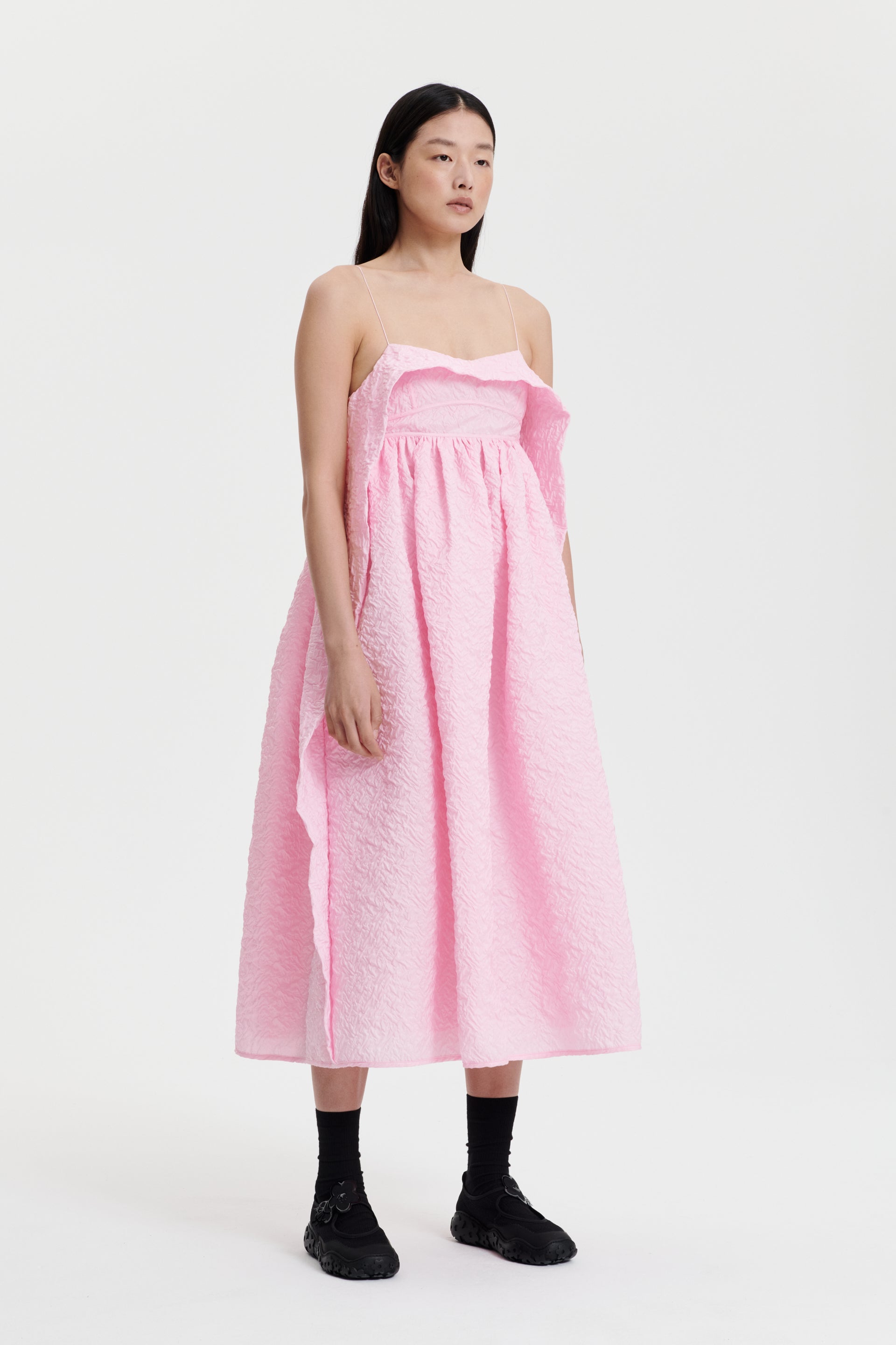 SUSA | DRESS GRAPPOLO MATELASSÉ PINK