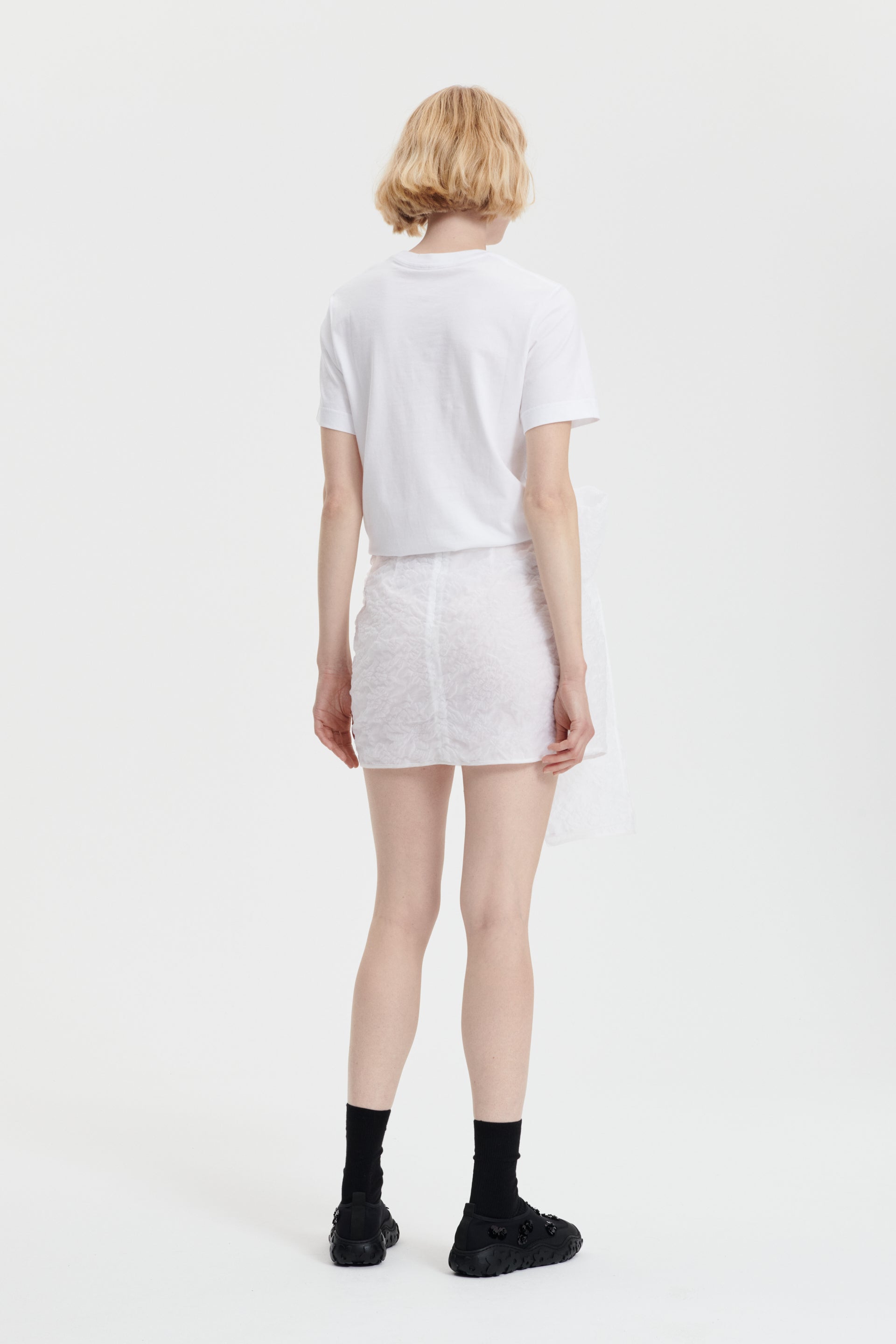 GIGI | SKIRT POSY MATELASSÉ WHITE