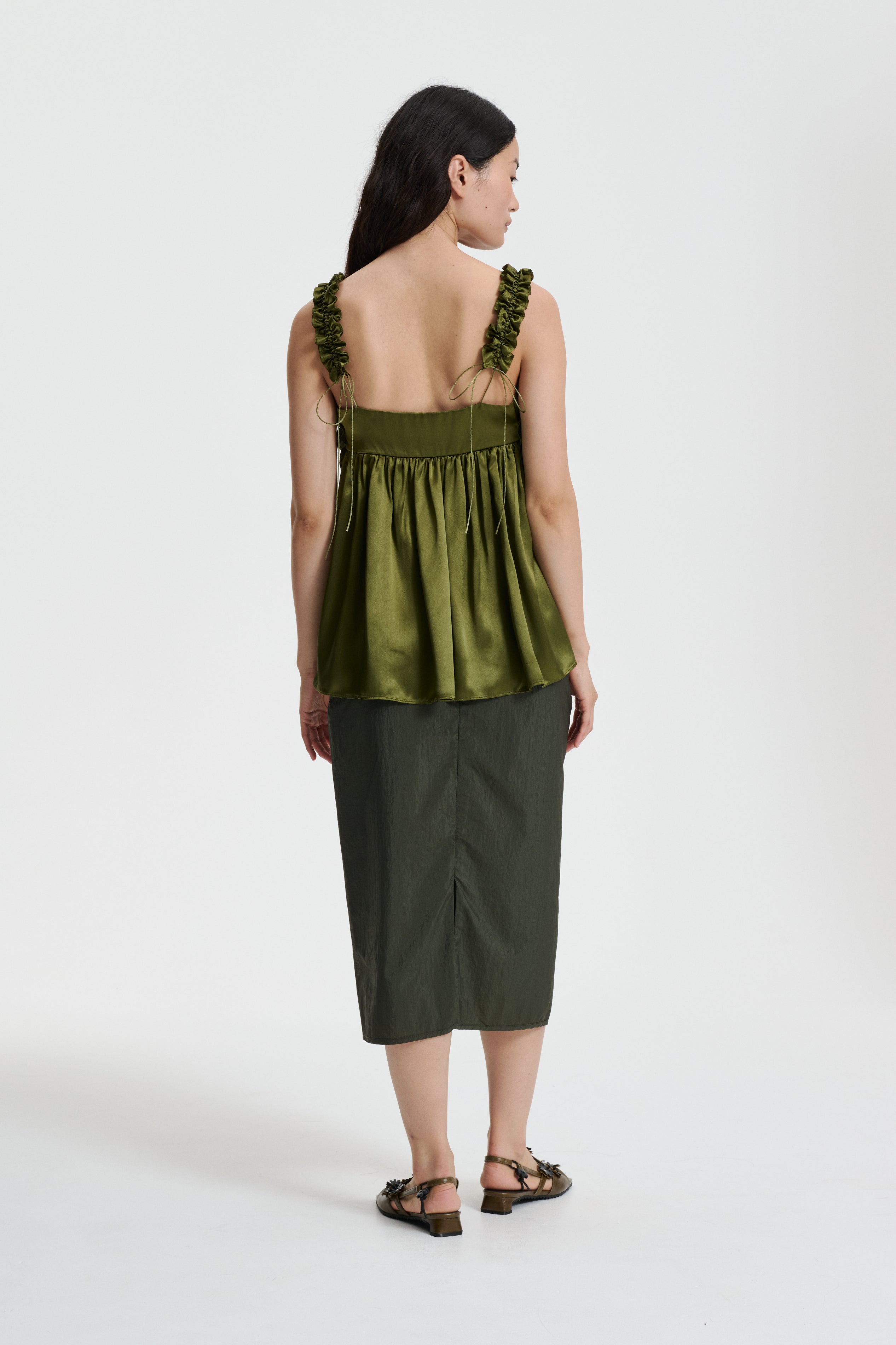 【CECILIE BAHNSEN】ノナソースオーシャンスカート OCEAN | SKIRT ORGANZA WHITE NONA