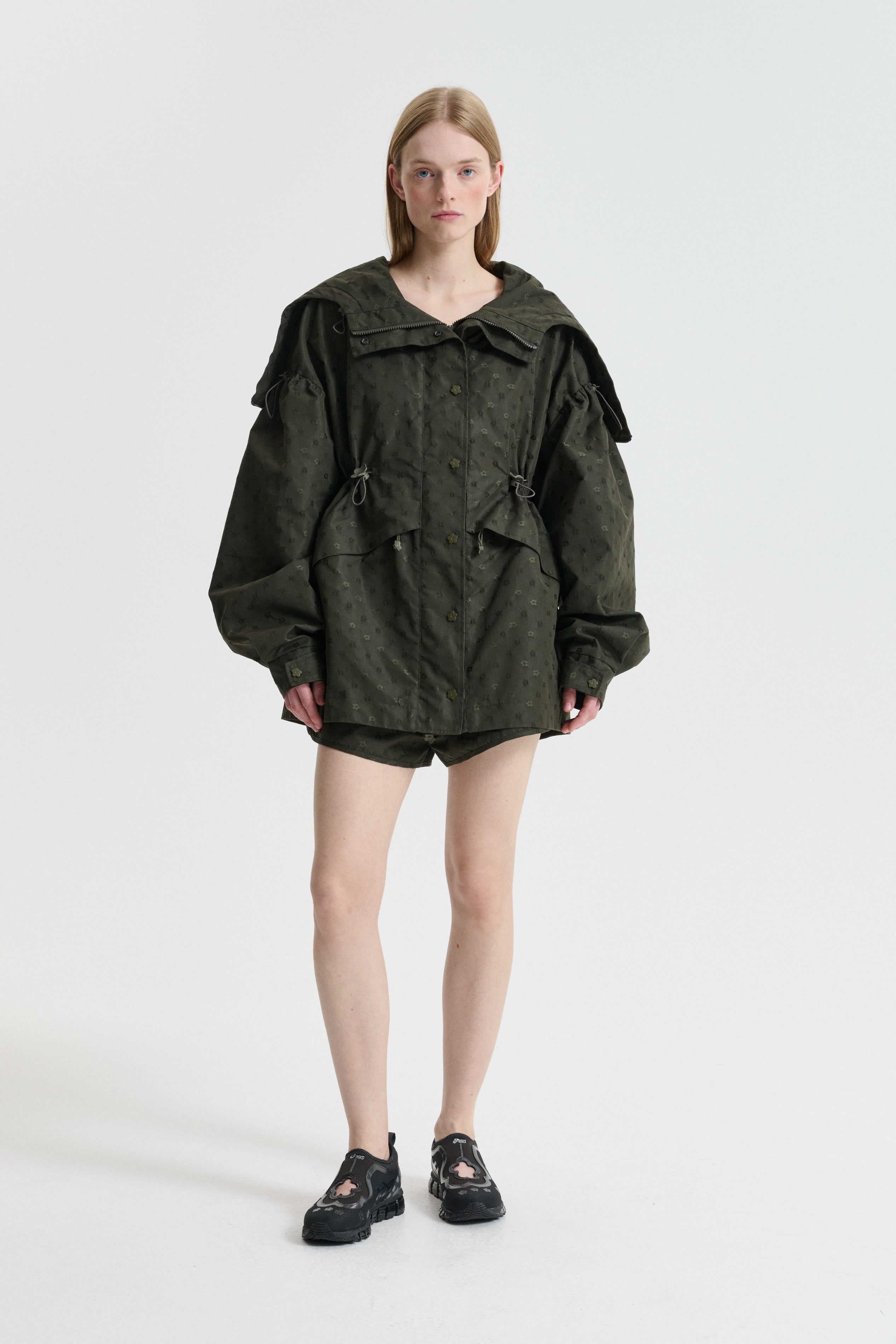 CBDENNON | JACKET IRIS JACQUARD OLIVE