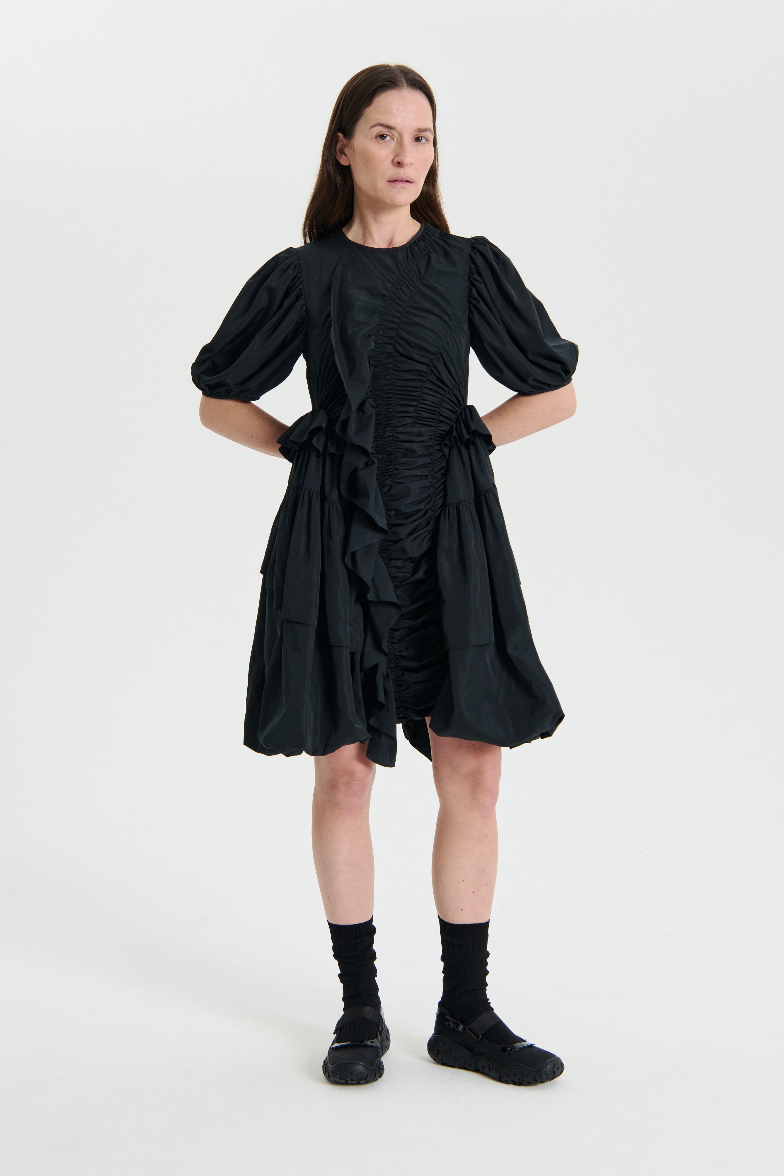 Olena | Dress Recycled Faille Black UK6 Olena | Dress Recycled Faille Black UK6