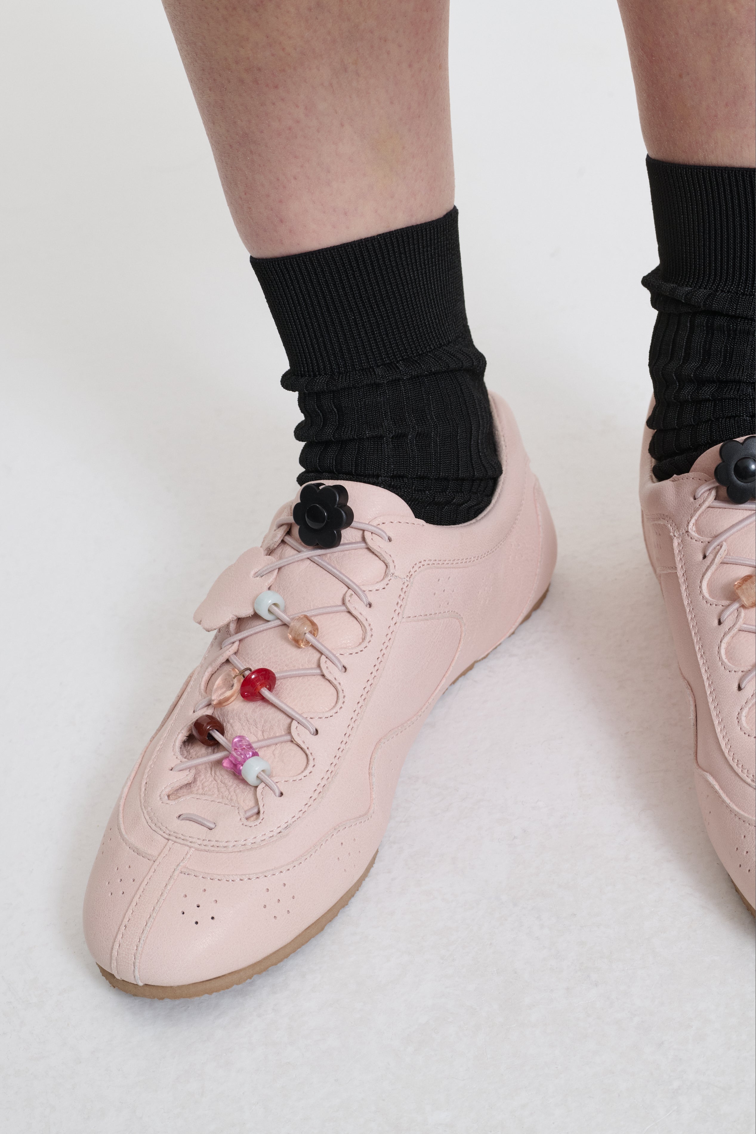 BLAISE | SNEAKER LEATHER BLUSH PINK