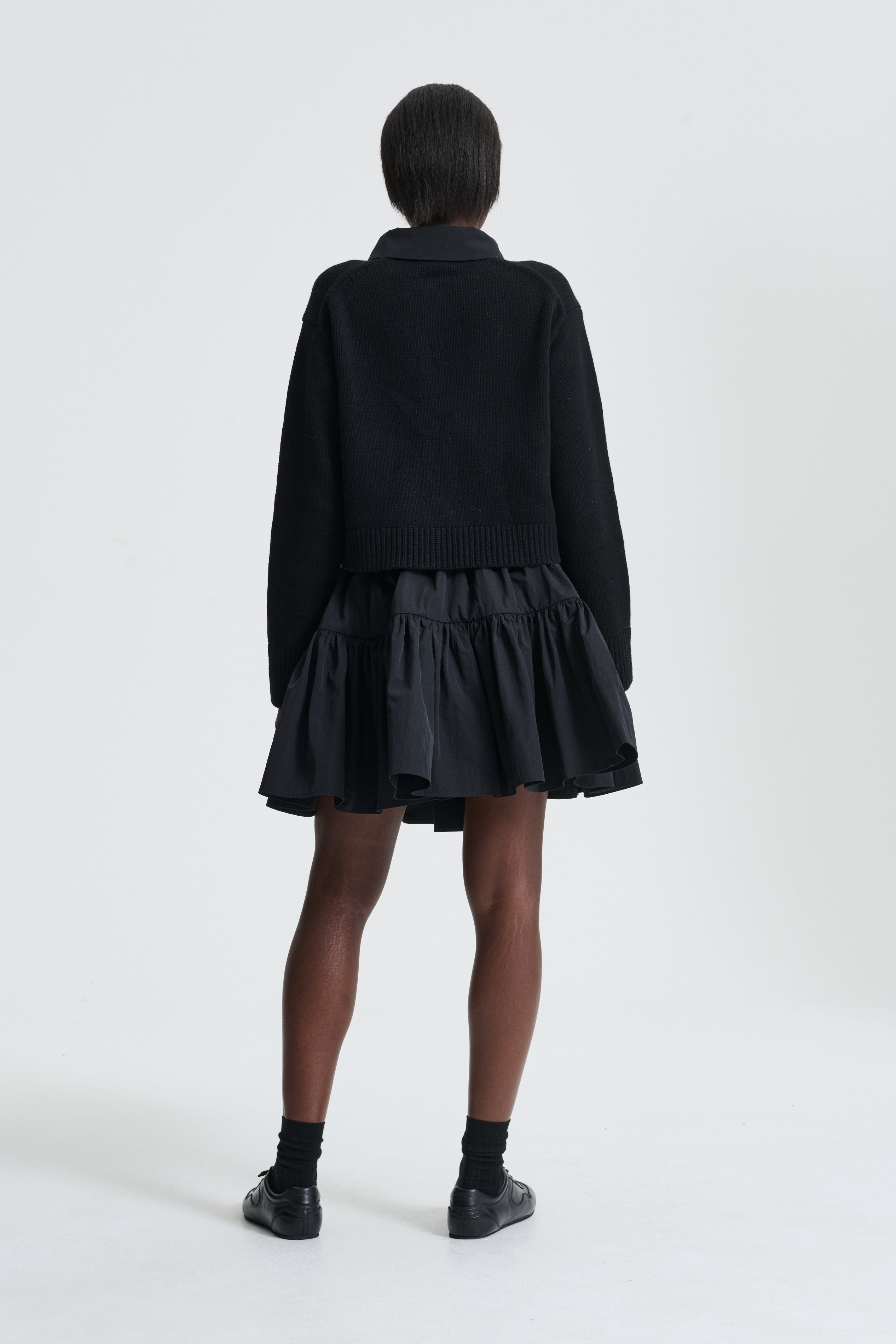 Cecilie Bahnsen セシリーバンセン　Bibi カーディガン BIBI | CARDIGAN RECYCLED CASHMERE BLACK