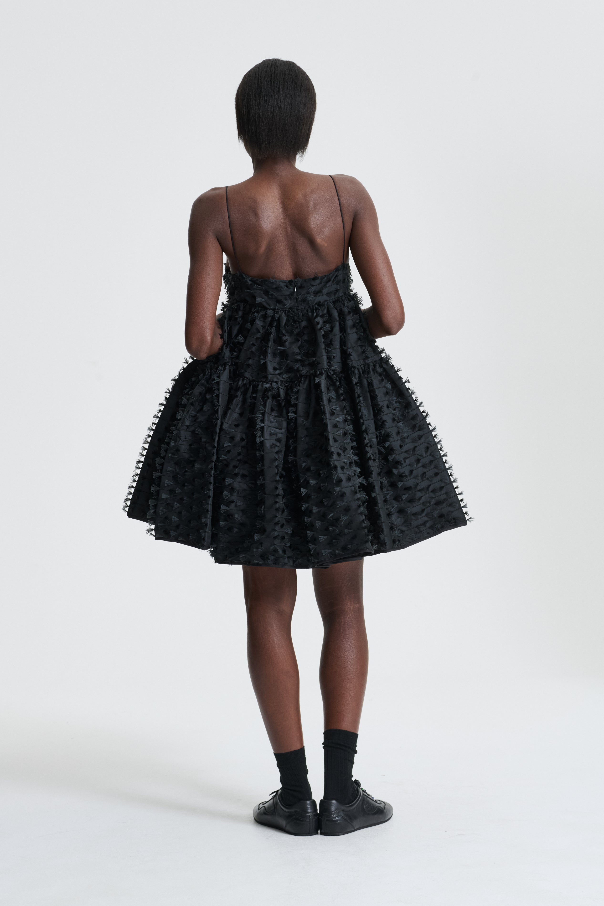 OBERRA | DRESS FIAMMA FIL-COUPÉ BLACK