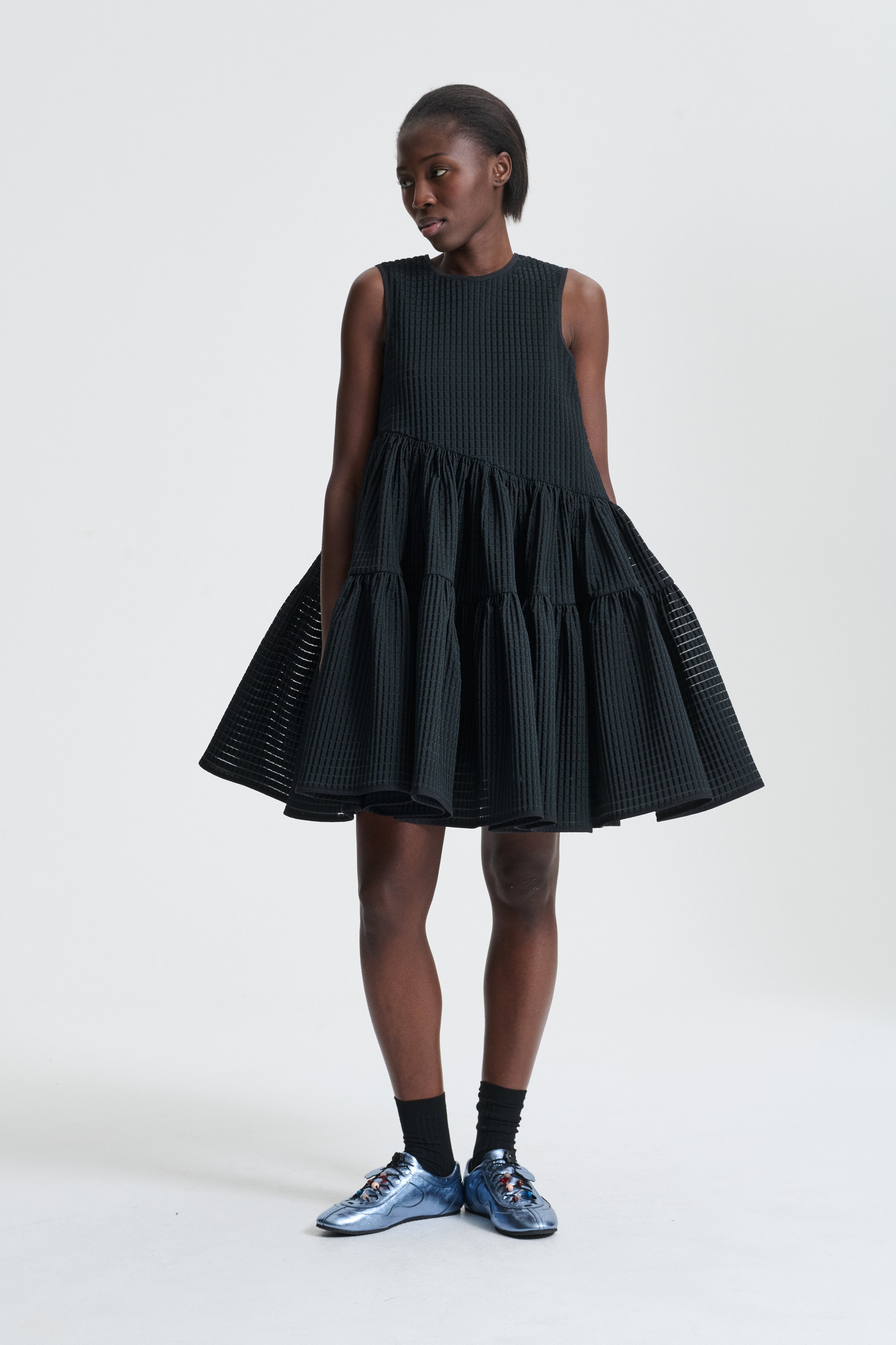 ABIGAIL | DRESS MIKU JACQUARD BLACK