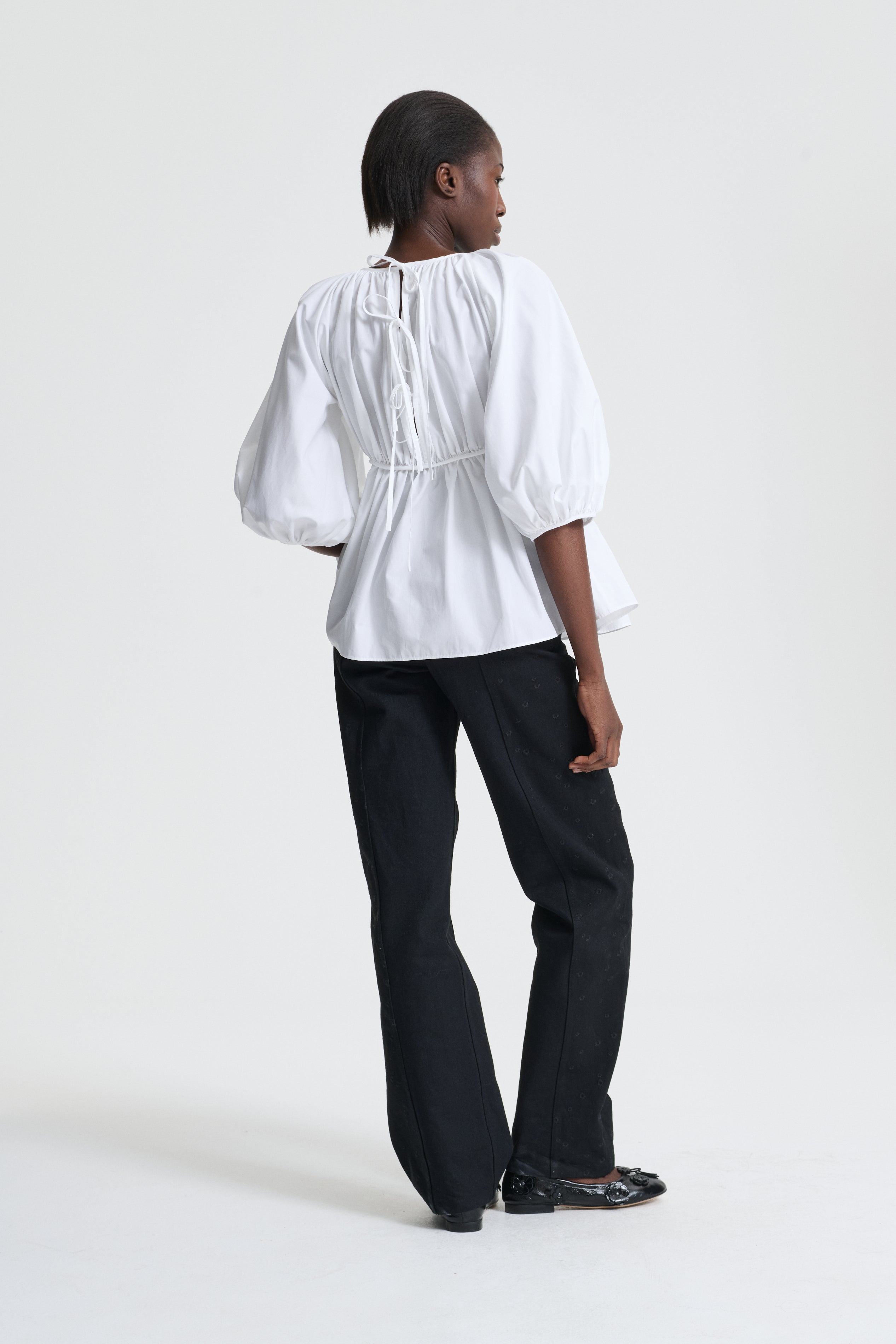 Tシャツ・カットソー CECILIE BAHNSEN White poplin oversize Bridget shirt Cecilie Bahnsen White Poplin Oversize Bridget Shirt