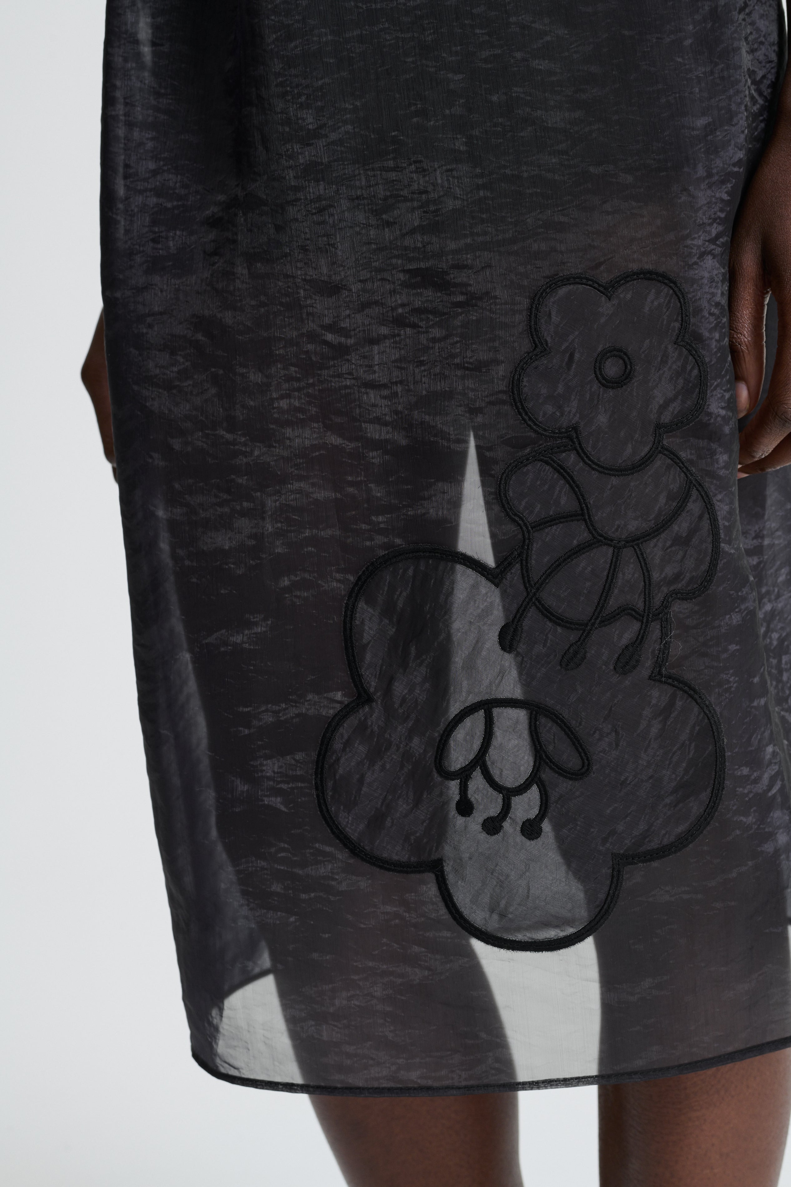 【Cecilie Bahnsen】BAMBI SKIRT BAMBI | SKIRT LIQUID MYRTIA BLACK