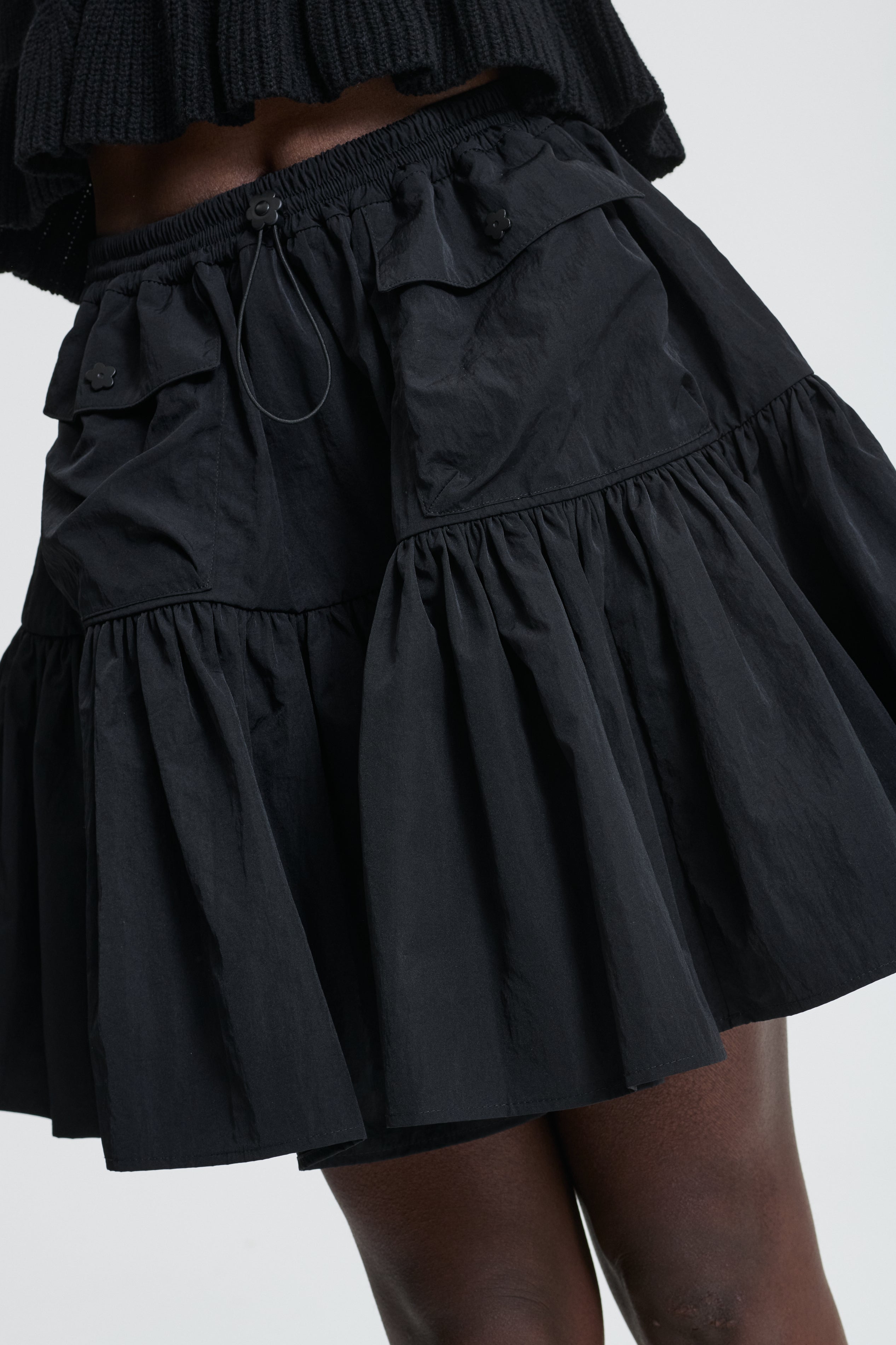 【Cecilie Bahnsen】BLAIR SKIRT BLAIR | SKIRT RECYCLED TAFFETA BLACK