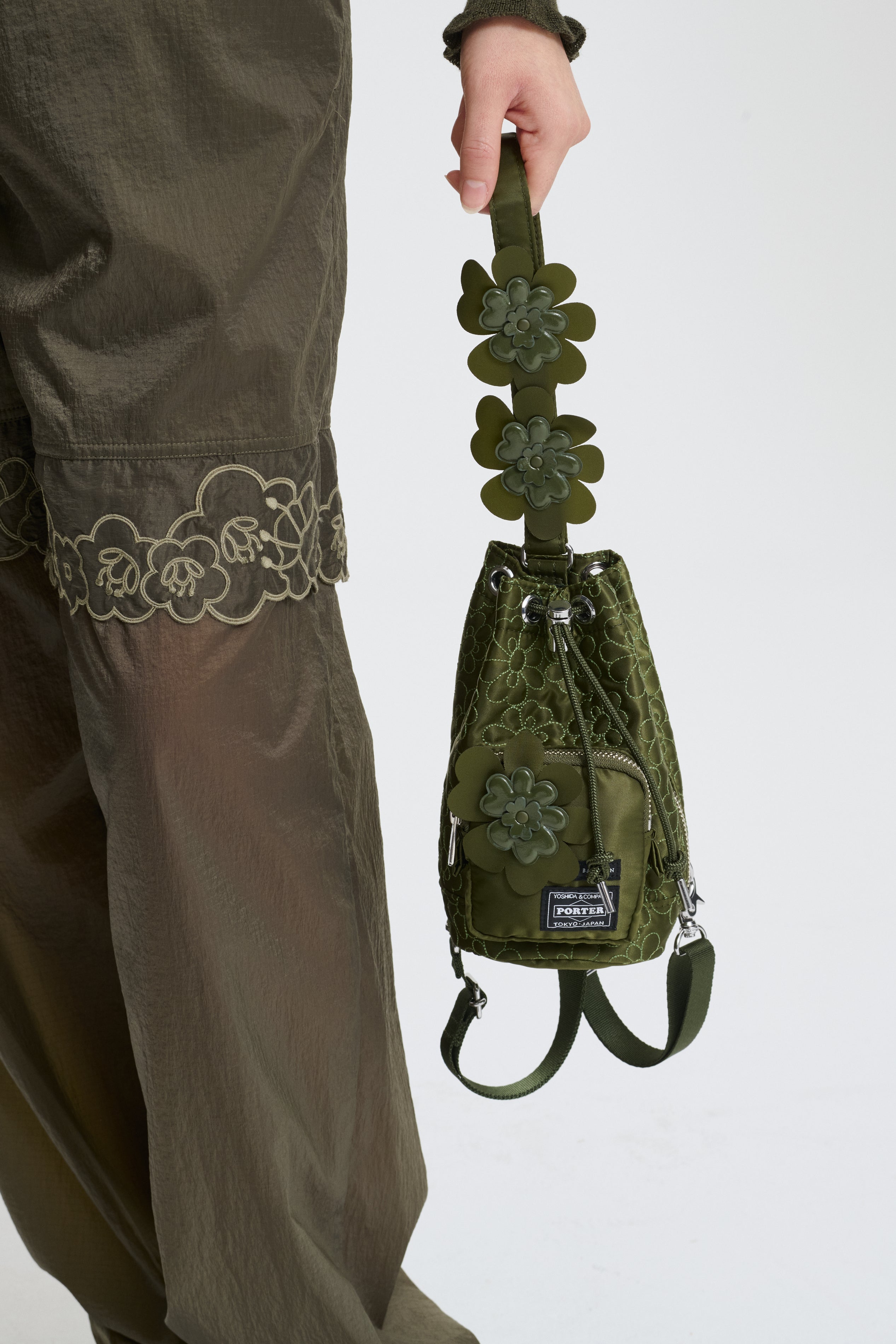 CECILIE BAHNSEN X PORTER BONSACK MINI | BAG OLIVE