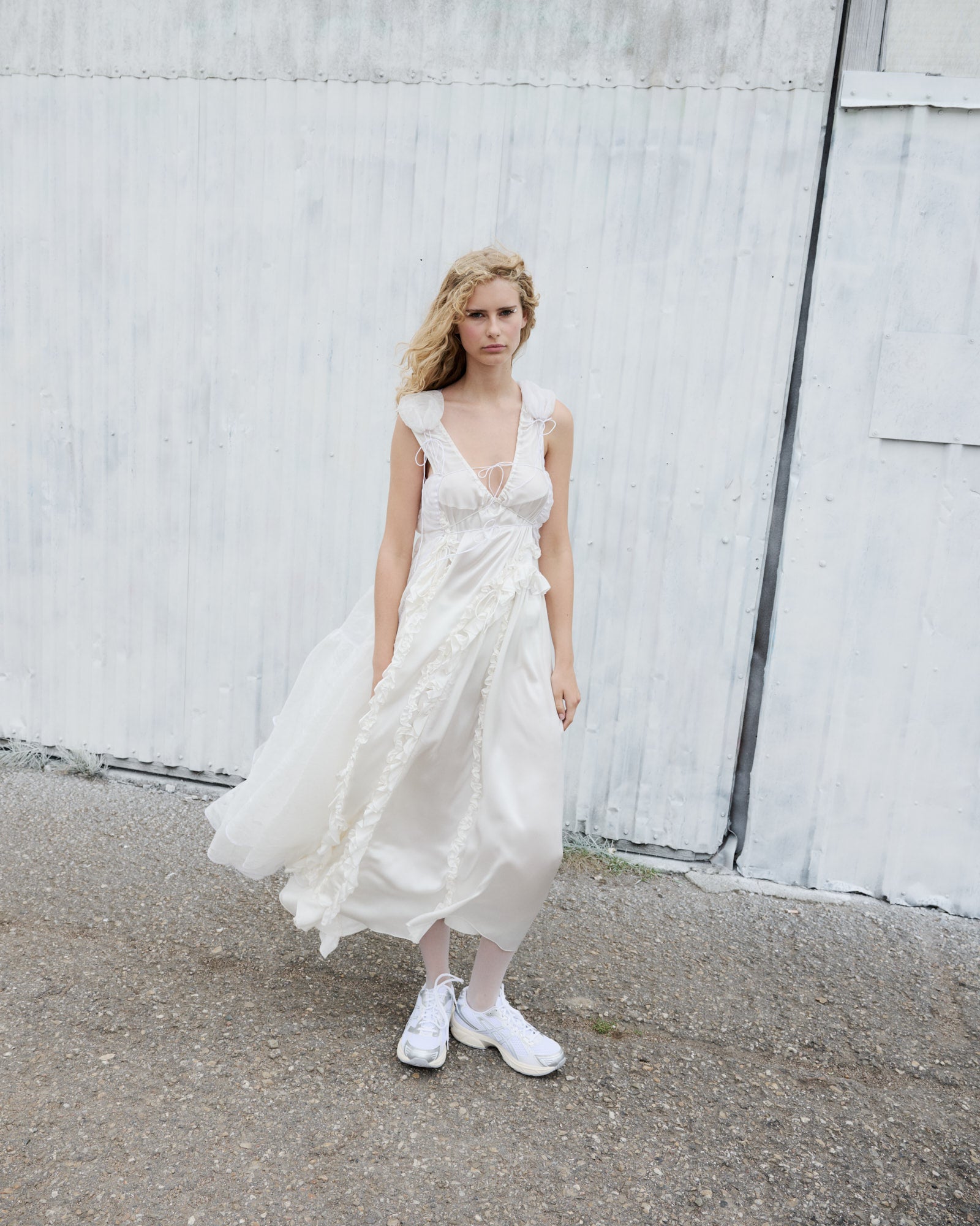 定価32万円cecilie bahnsen opal dress 2025ss OPAL | DRESS SILK SATIN BLACK