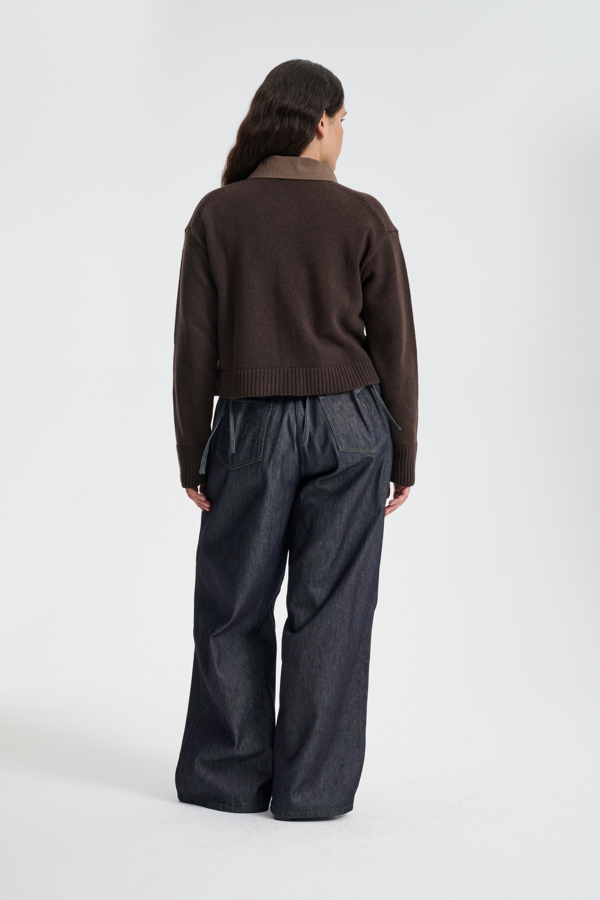 BonBonstoreニット BIBI | CARDIGAN RECYCLED CASHMERE BROWN