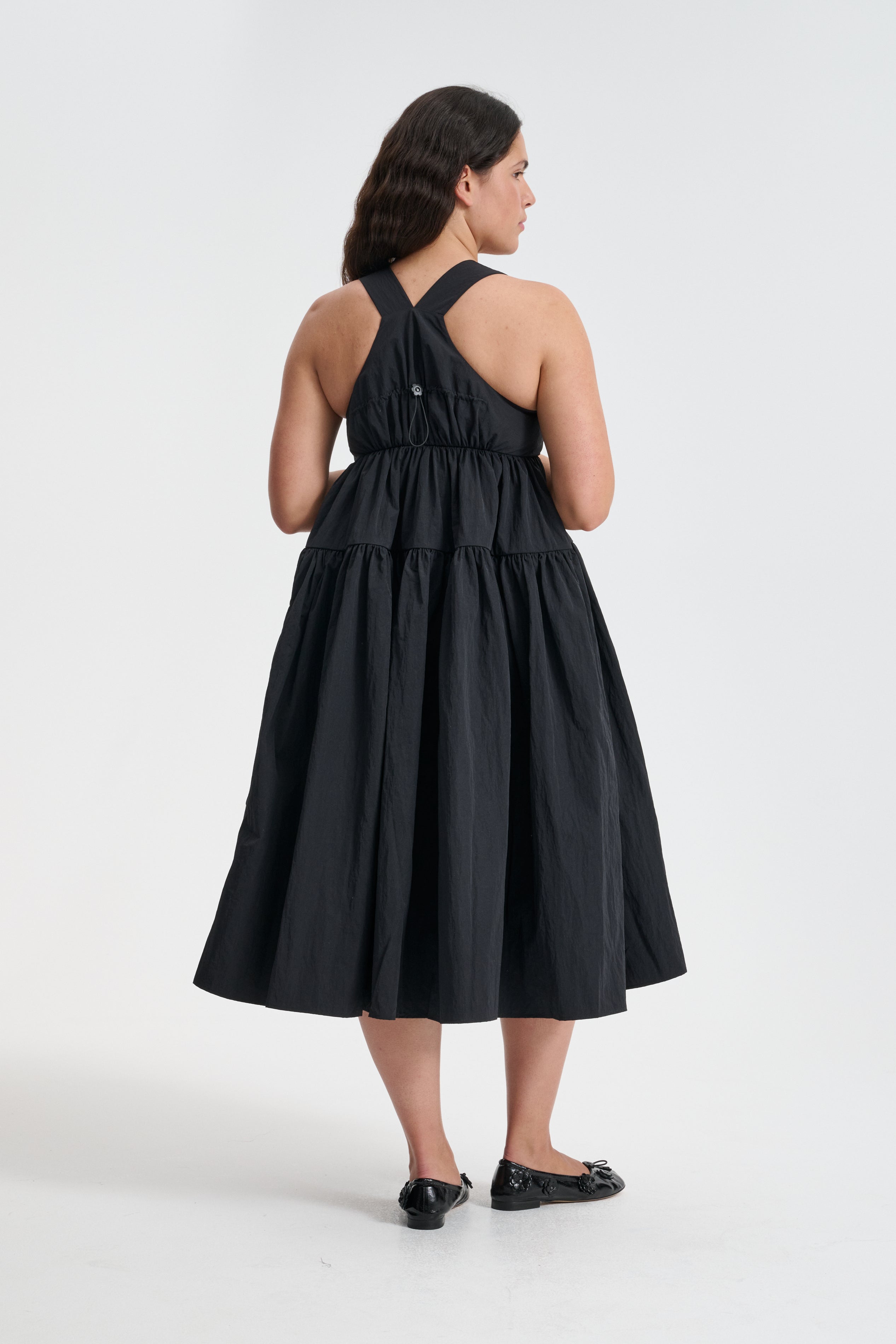 【Cecilie Bahnsen】BAILEY DRESS BAILEY | DRESS RECYCLED TAFFETA BLACK