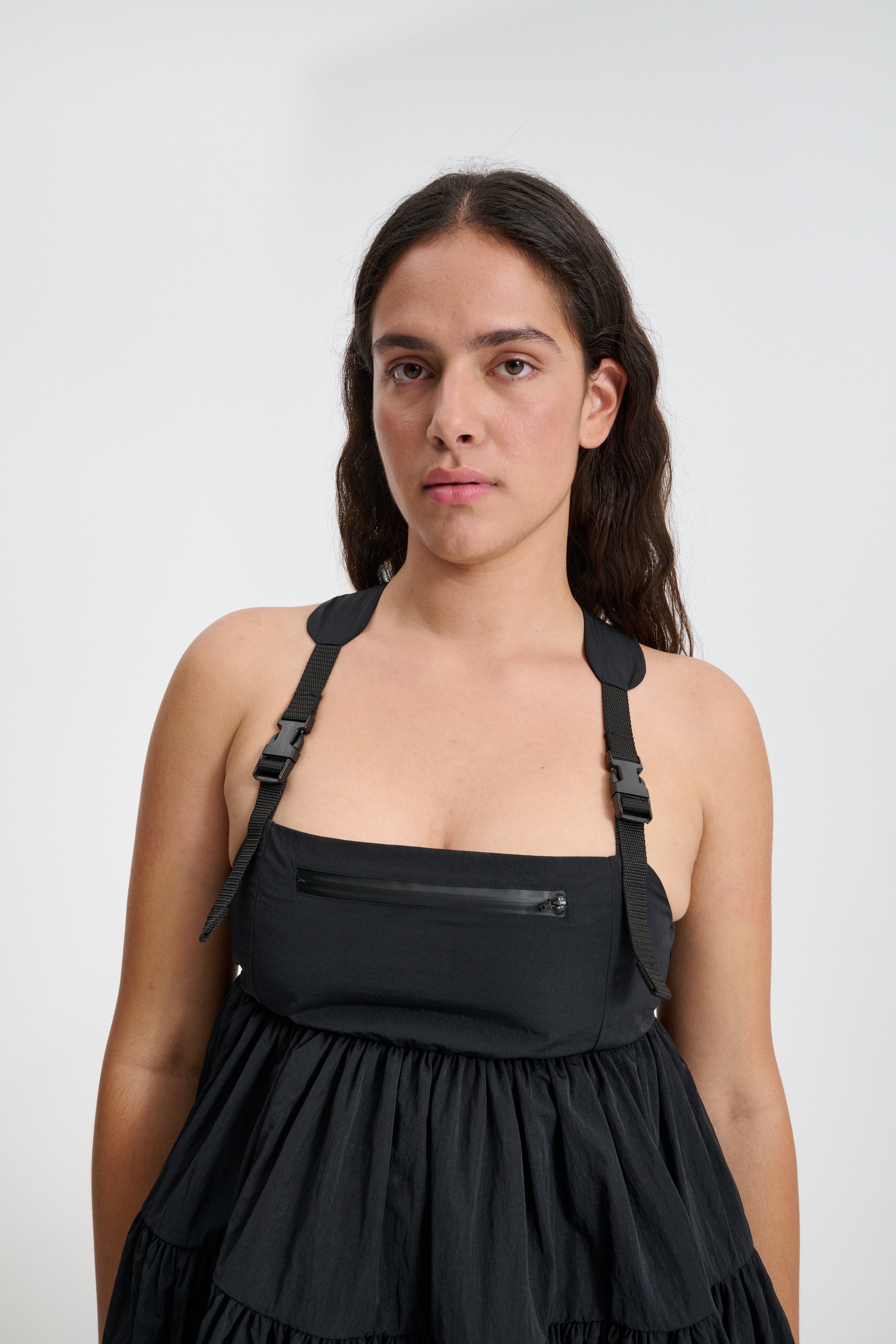 【Cecilie Bahnsen】BAILEY DRESS BAILEY | DRESS RECYCLED TAFFETA BLACK
