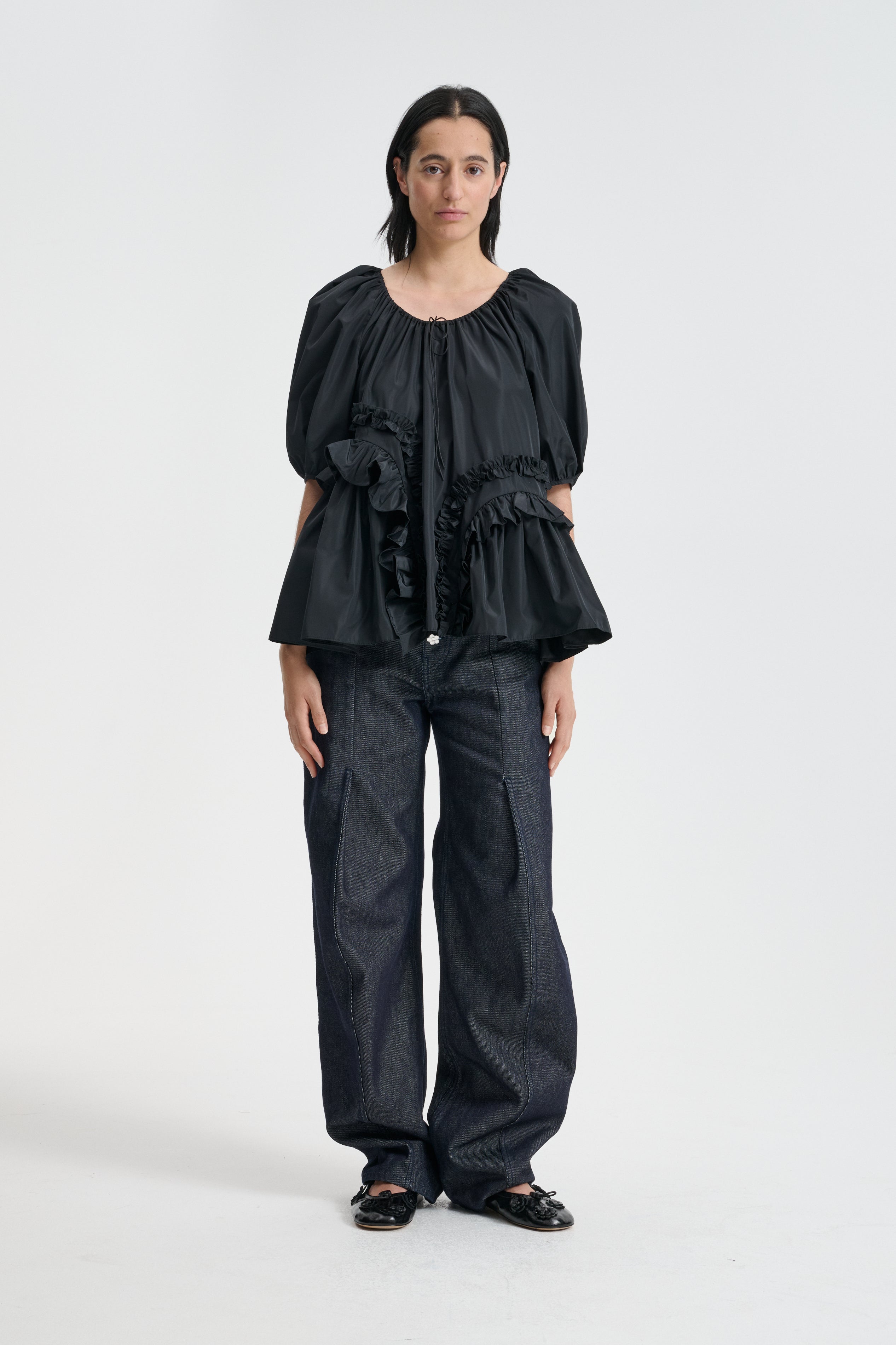 Cecilie Bahnsen アラベラトップ EA | TOP KAZE MATELASSÉ OLIVE