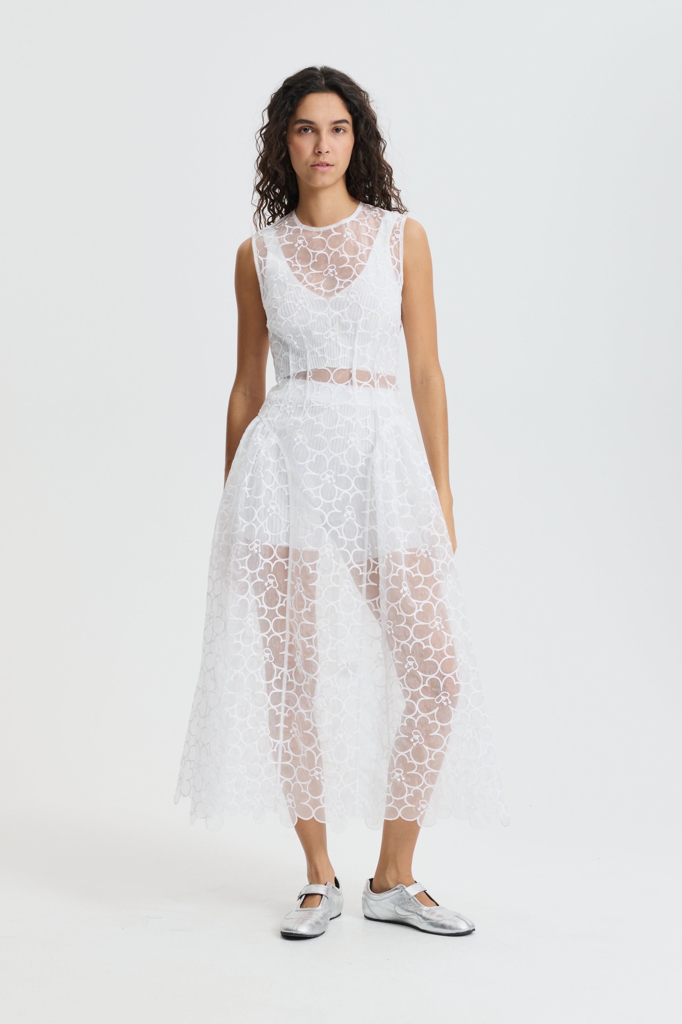 CBCATE | DRESS FELICIA EMBROIDERY WHITE – Cecilie Bahnsen
