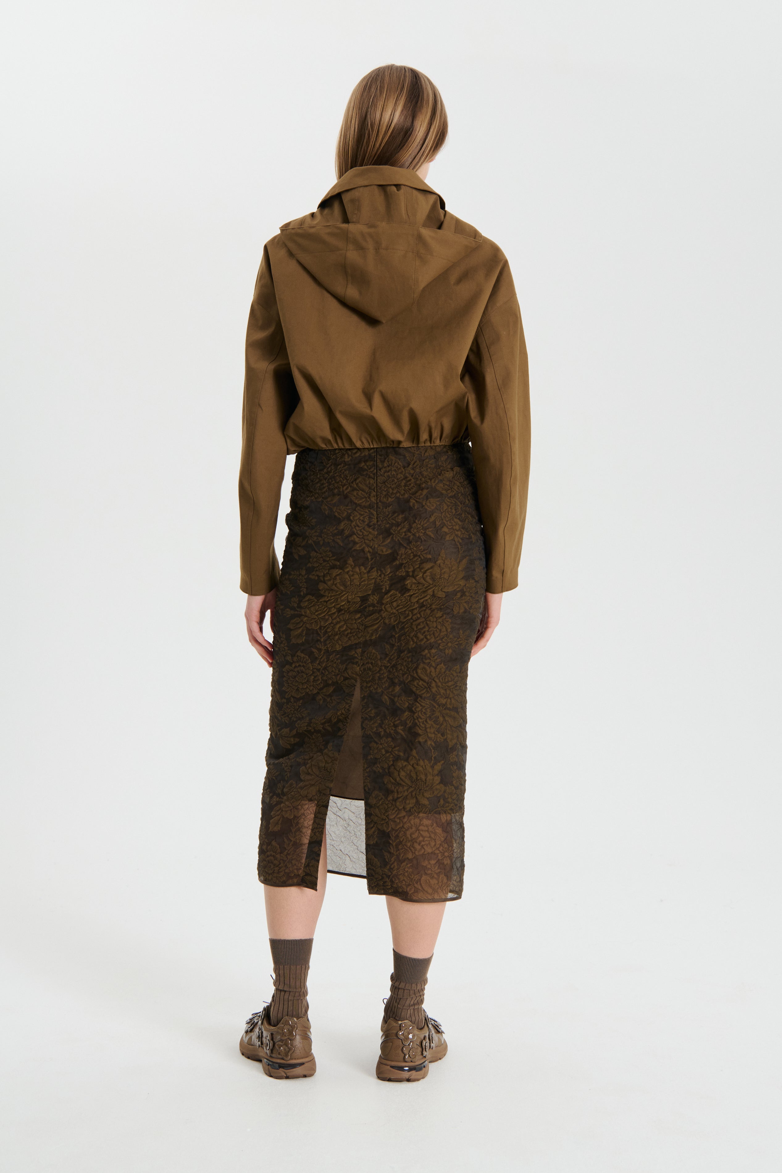 【Cecilie Bahnsen 】ORION JACKET ORION | JACKET KAZE MATELASS… SILVER