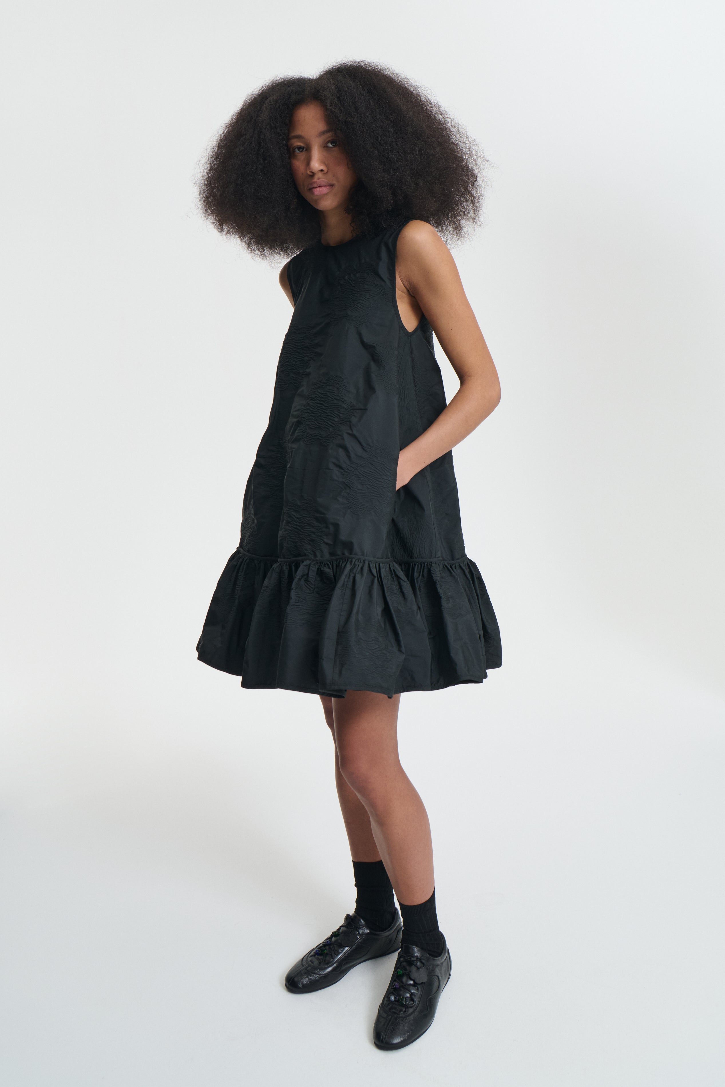 LALA | DRESS BORUS JACQUARD BLACK