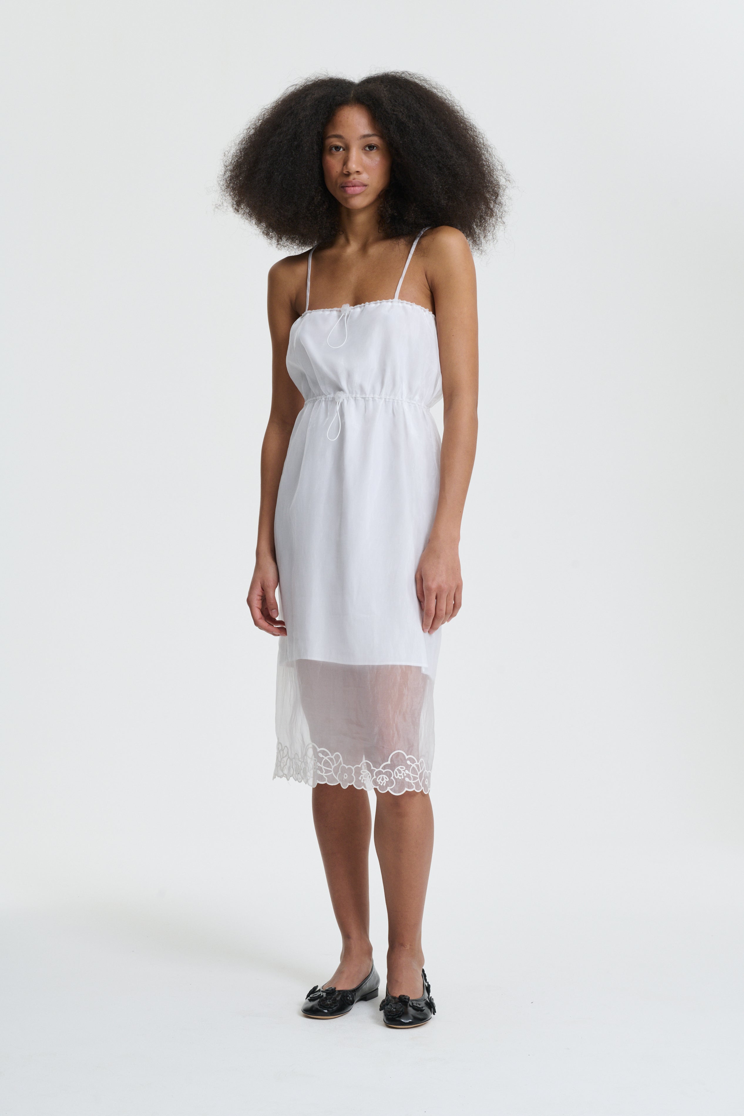 BARR | DRESS LIQUID MYRTIA WHITE – Cecilie Bahnsen