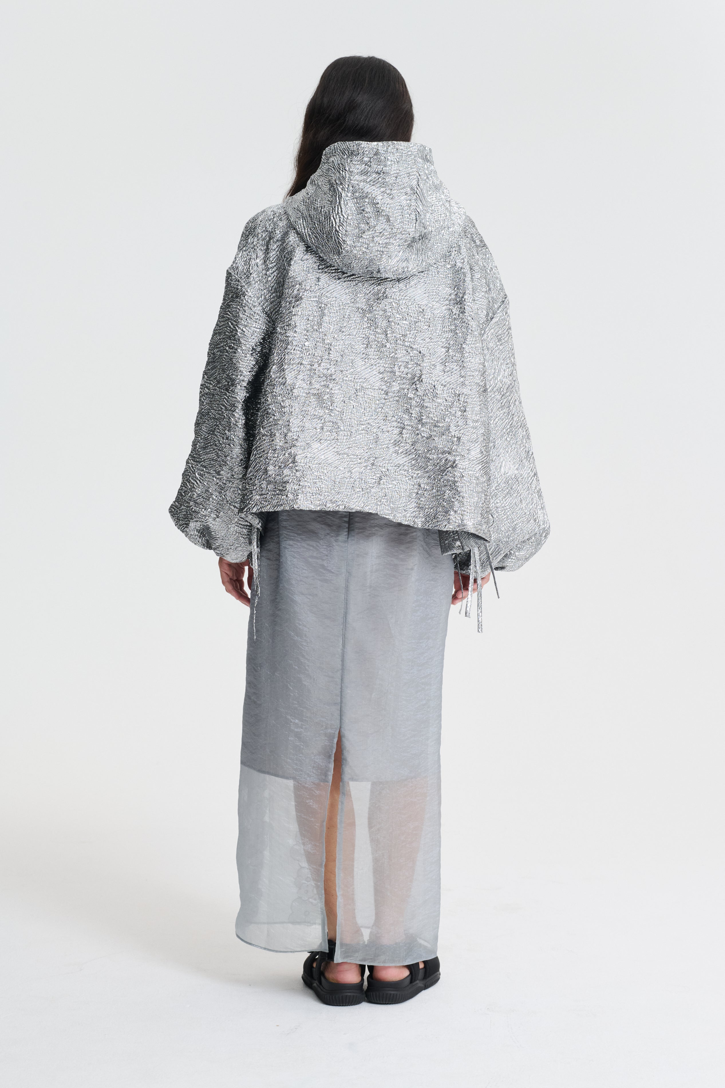 【Cecilie Bahnsen 】ORION JACKET ORION | JACKET KAZE MATELASS… SILVER