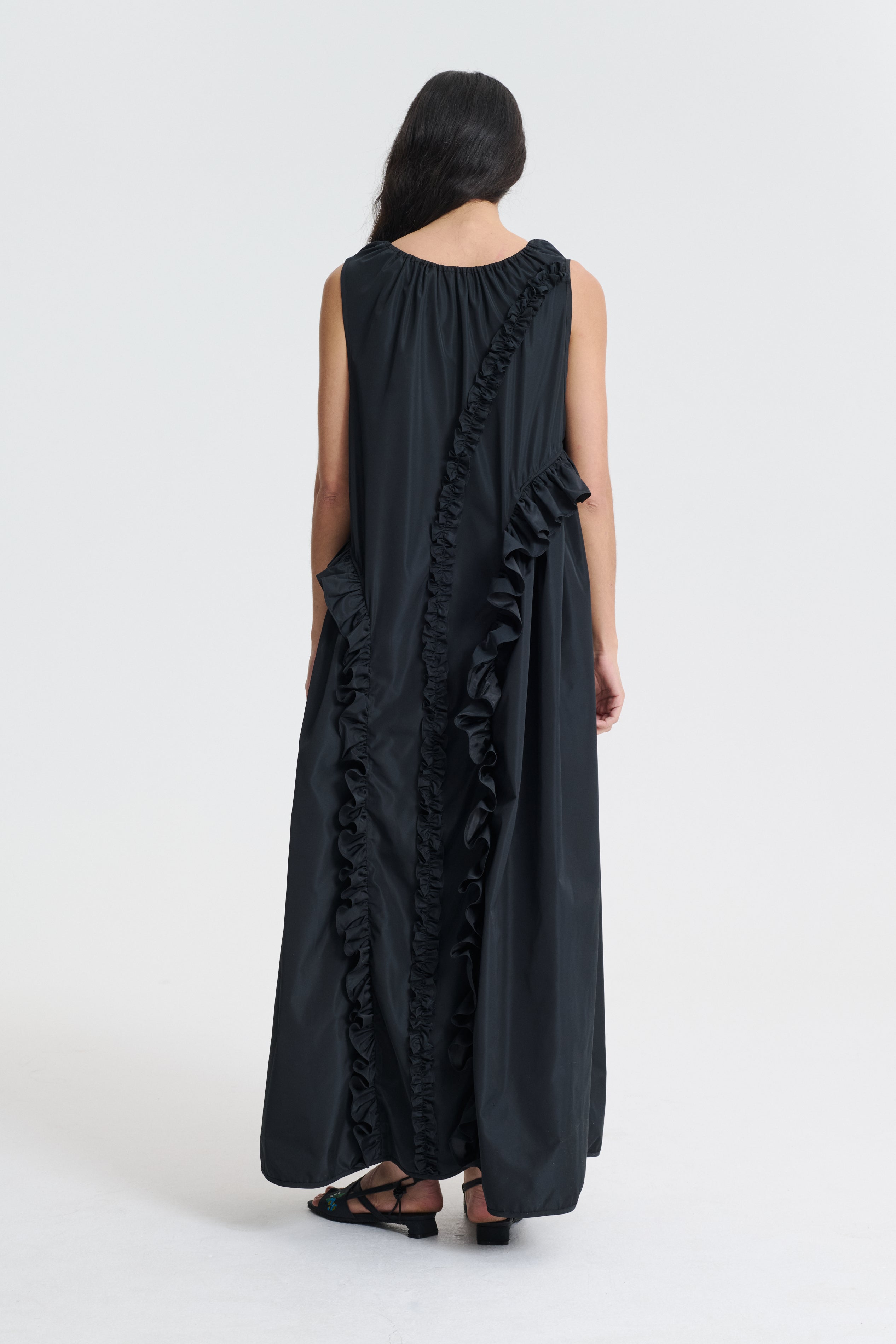 FAE　Cecilie Bahnsen Hilda Dress ブラック ENCOREPATCHWORKSANDRINEDRESS01