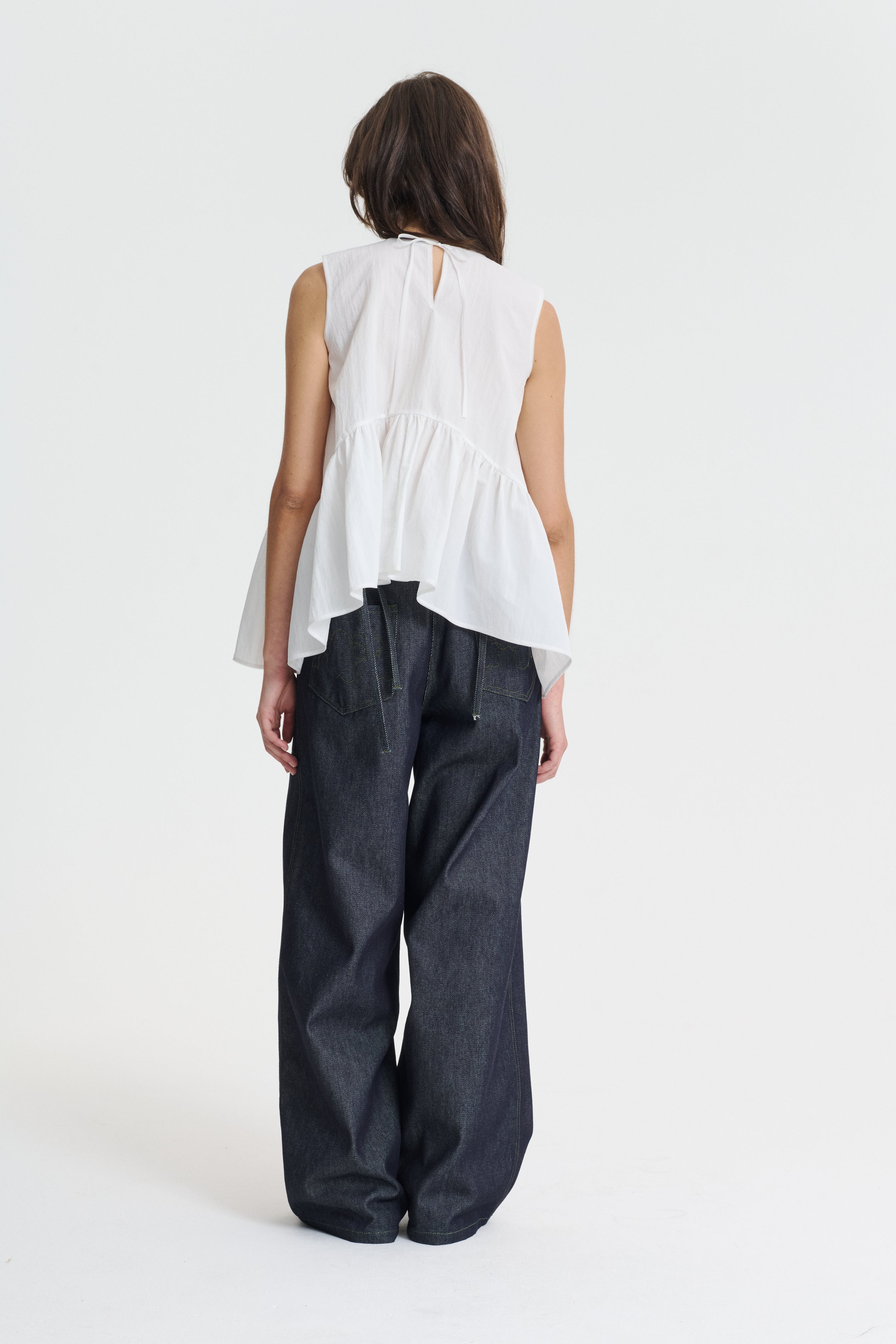 ASTA | TOP RECYCLED TAFFETA WHITE