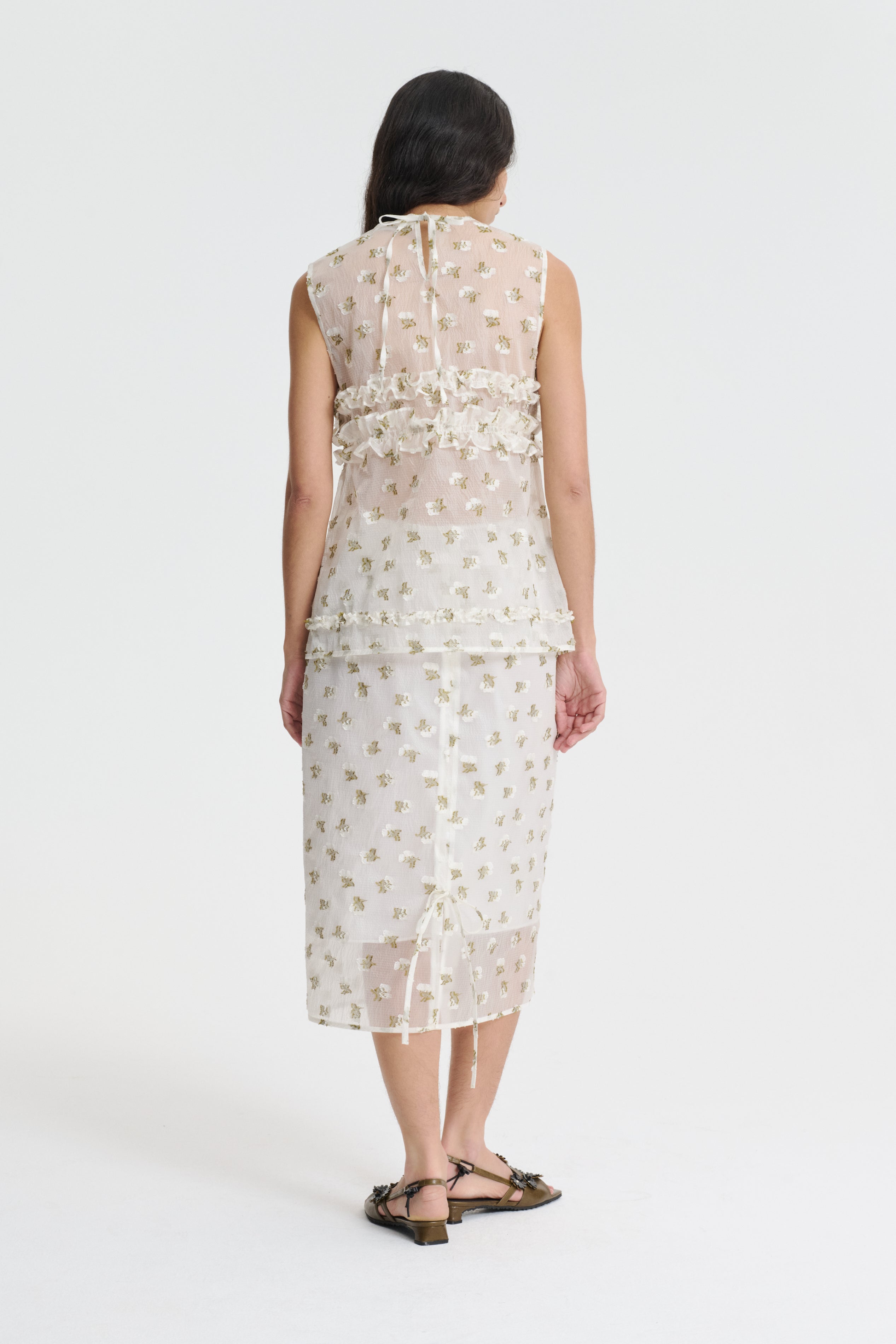 【CECILIE BAHNSEN】オーレドレス Ole Dress — White – La Garçonne