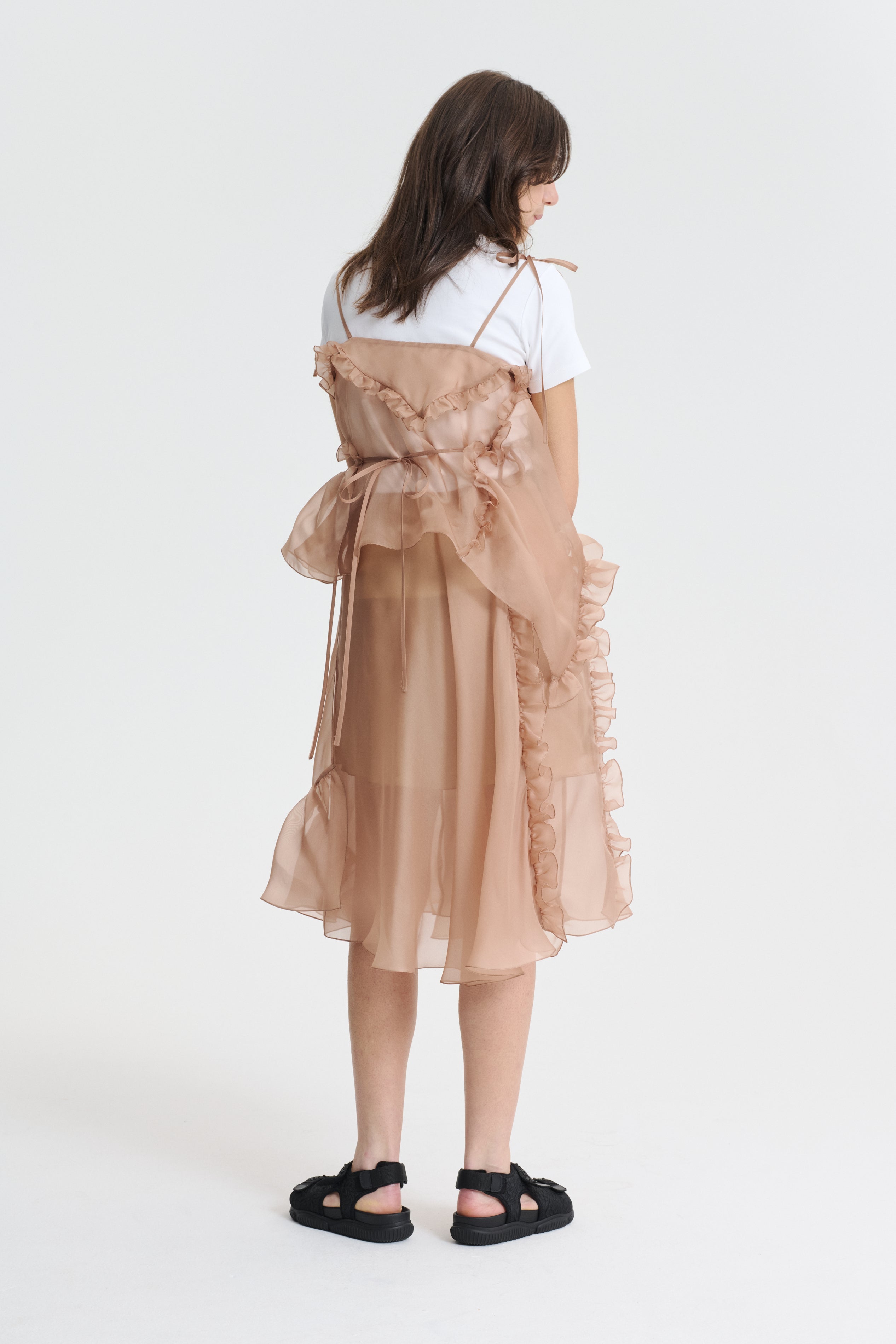 ALESSANDRA | TOP ORGANZA CHESTNUT