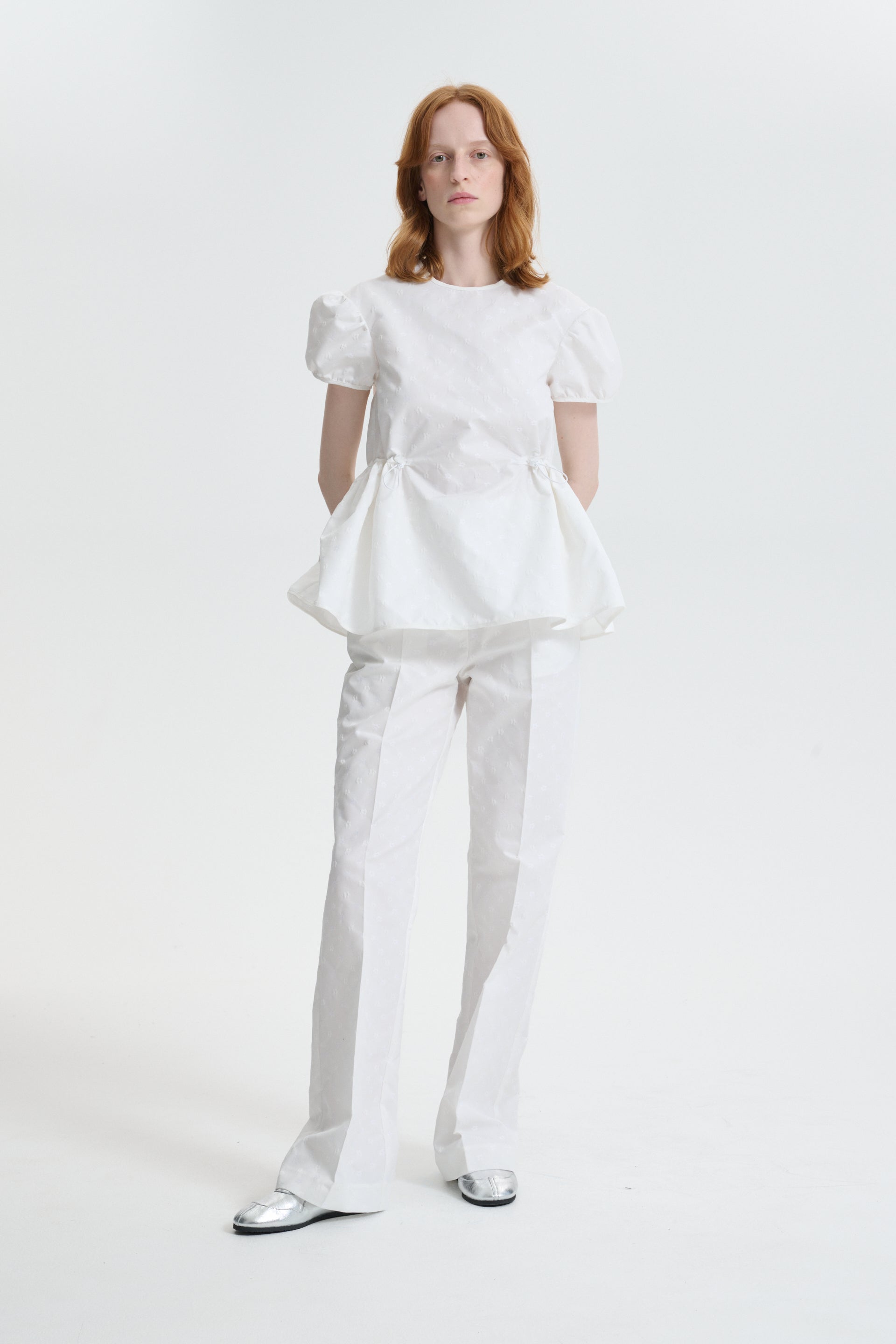 CBCHIARA | TOP IRIS JACCQUARD WHITE – Cecilie Bahnsen