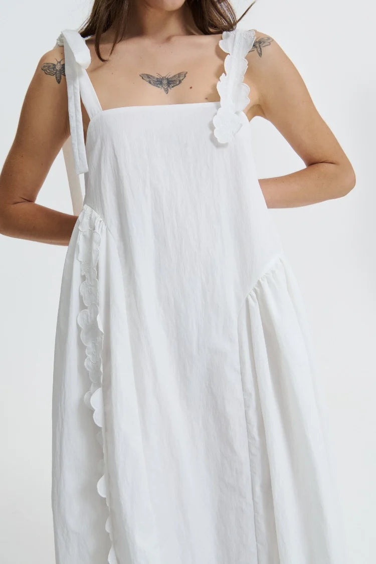 OAKLYN | DRESS RECYCLED TAFFETA WHITE BRIDAL