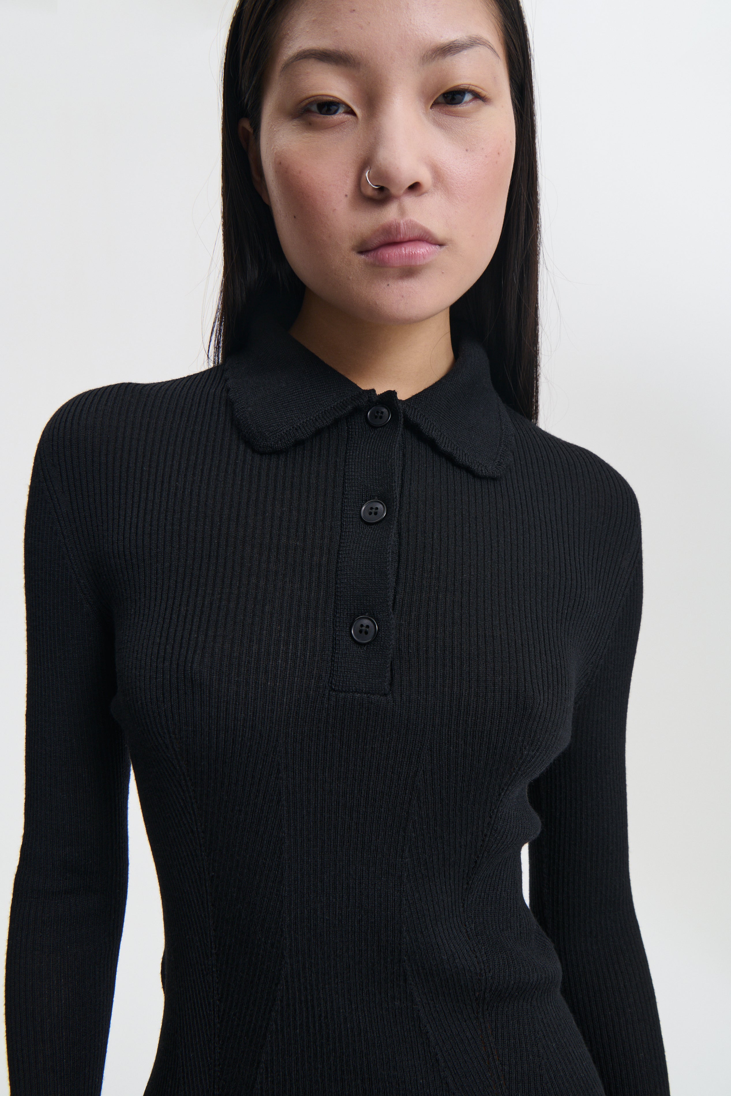 BOTKA | DRESS SEAMLESS KNIT BLACK