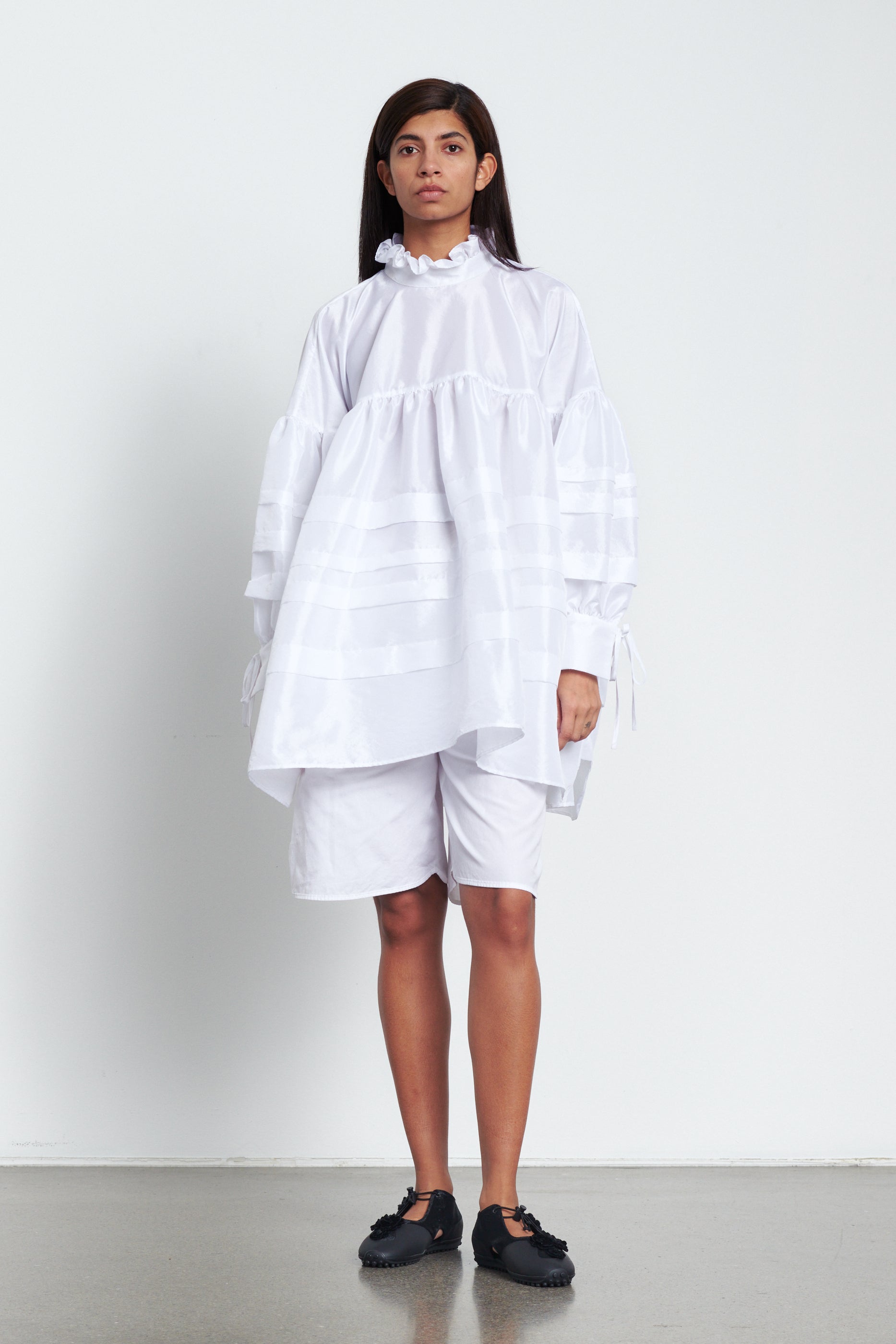 ALBERTE | DRESS FAILLE WHITE