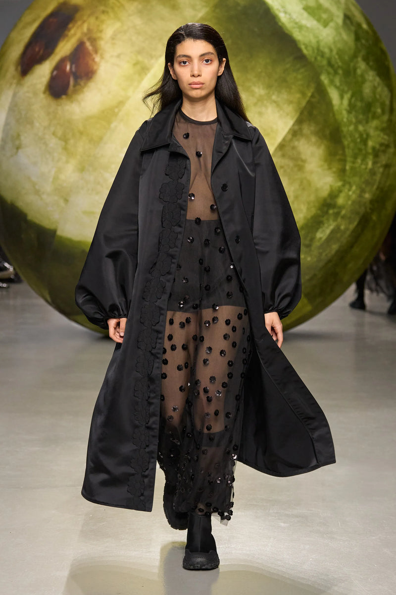[CECILIE BAHNSEN] ORAH コート ORAH | COAT TECHNICAL CANVAS BLACK