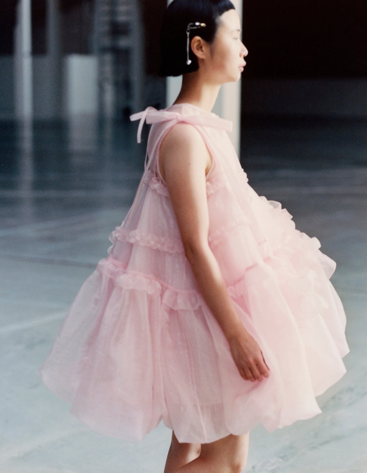 cecilie bahnsen pink babydoll dress KELLY