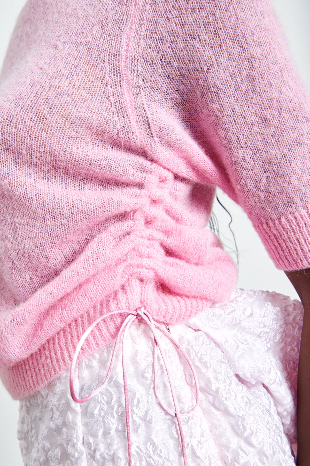 Cecilie Bahnsen cut-out pointelle-knit jumper - Pink