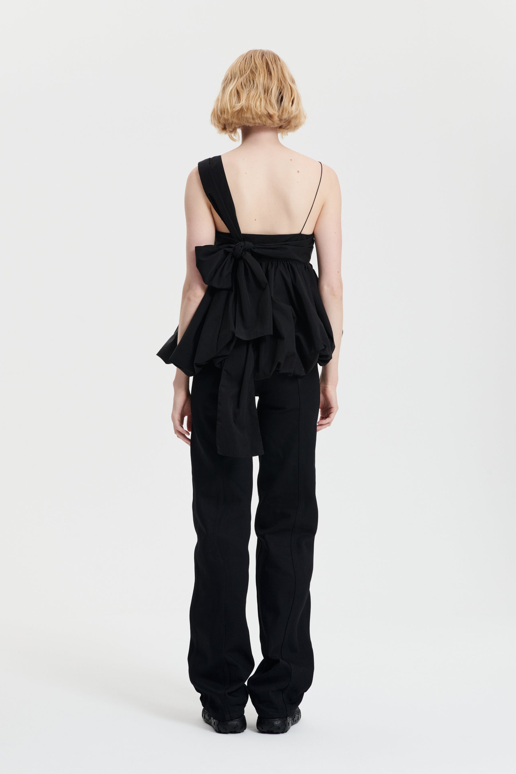 CECILIE BAHNSEN バベット クロッケトップ BABETTE | TOP FIAMMA FIL-COUPÉ BLACK