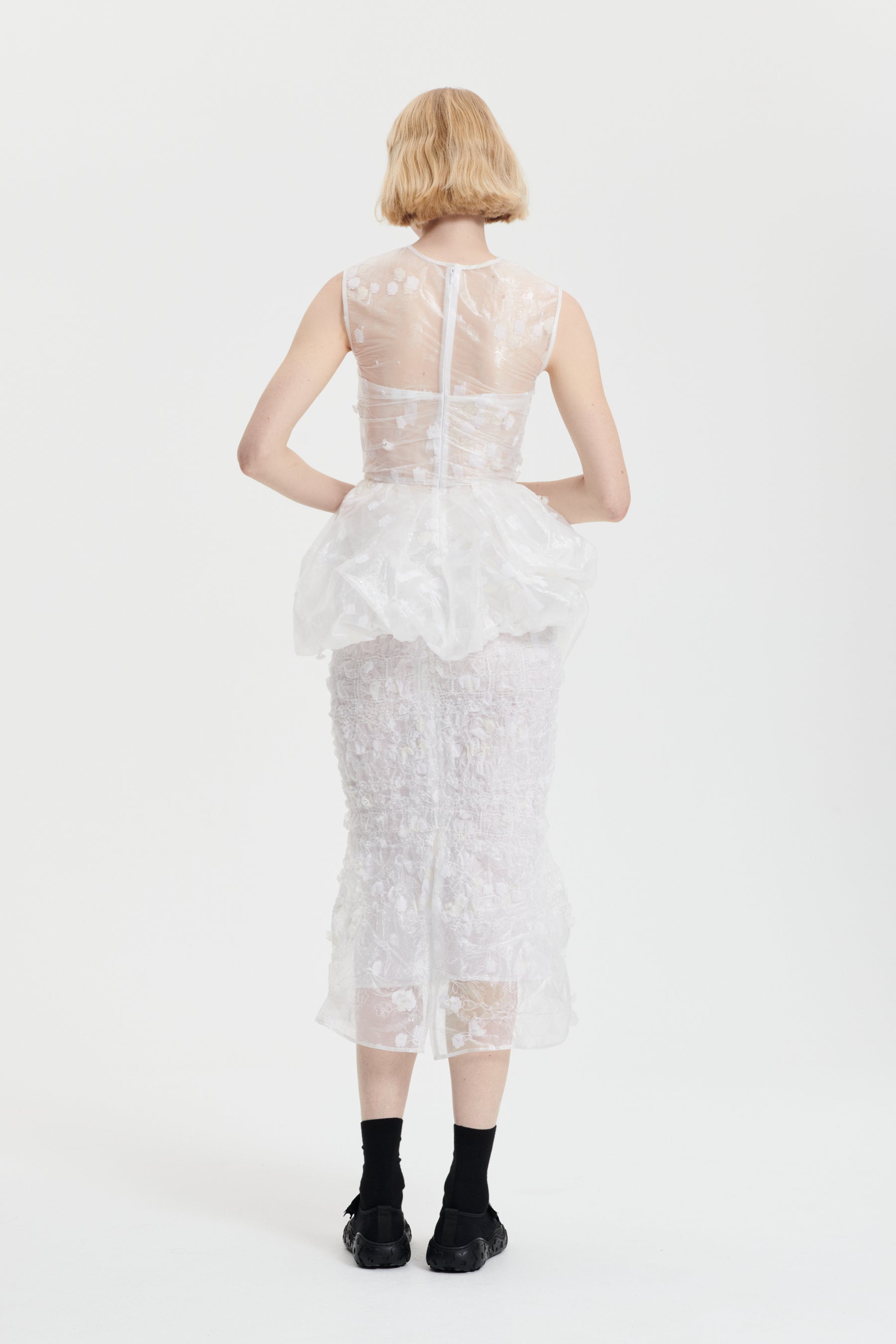 GIANNA | TOP YARROW FIL-COUP… CLEAR / WHITE