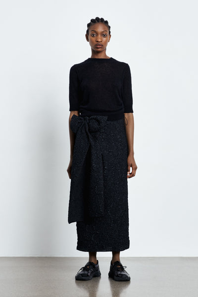 スカート Cecilie Bahnsen Skirts Black ADELINA | SKIRT SILK SATIN BLACK