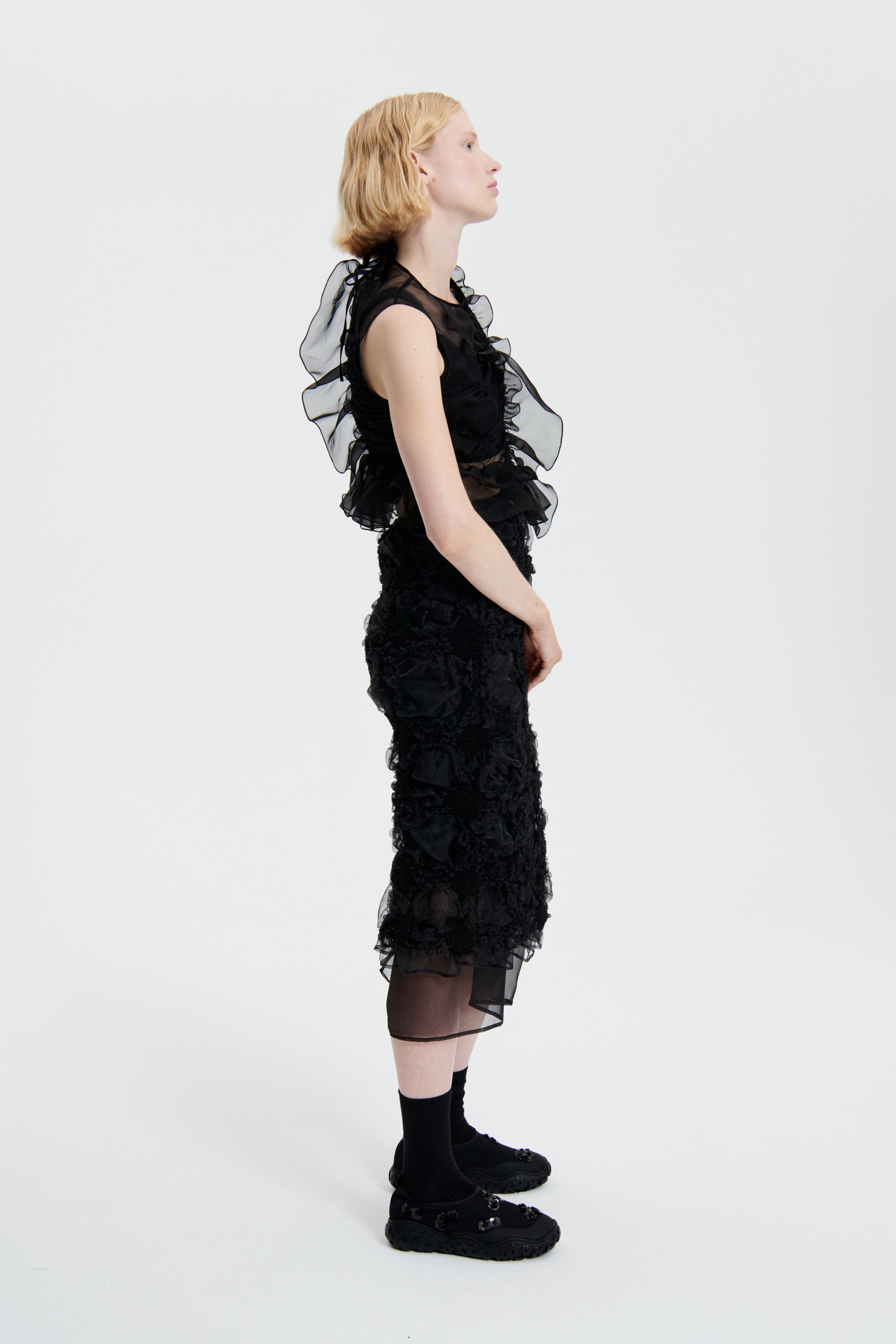 スカート GROVE VERON SKIRT (CHARCOAL) Women's Esme Skirt in Black Onyx | Brochu Walker