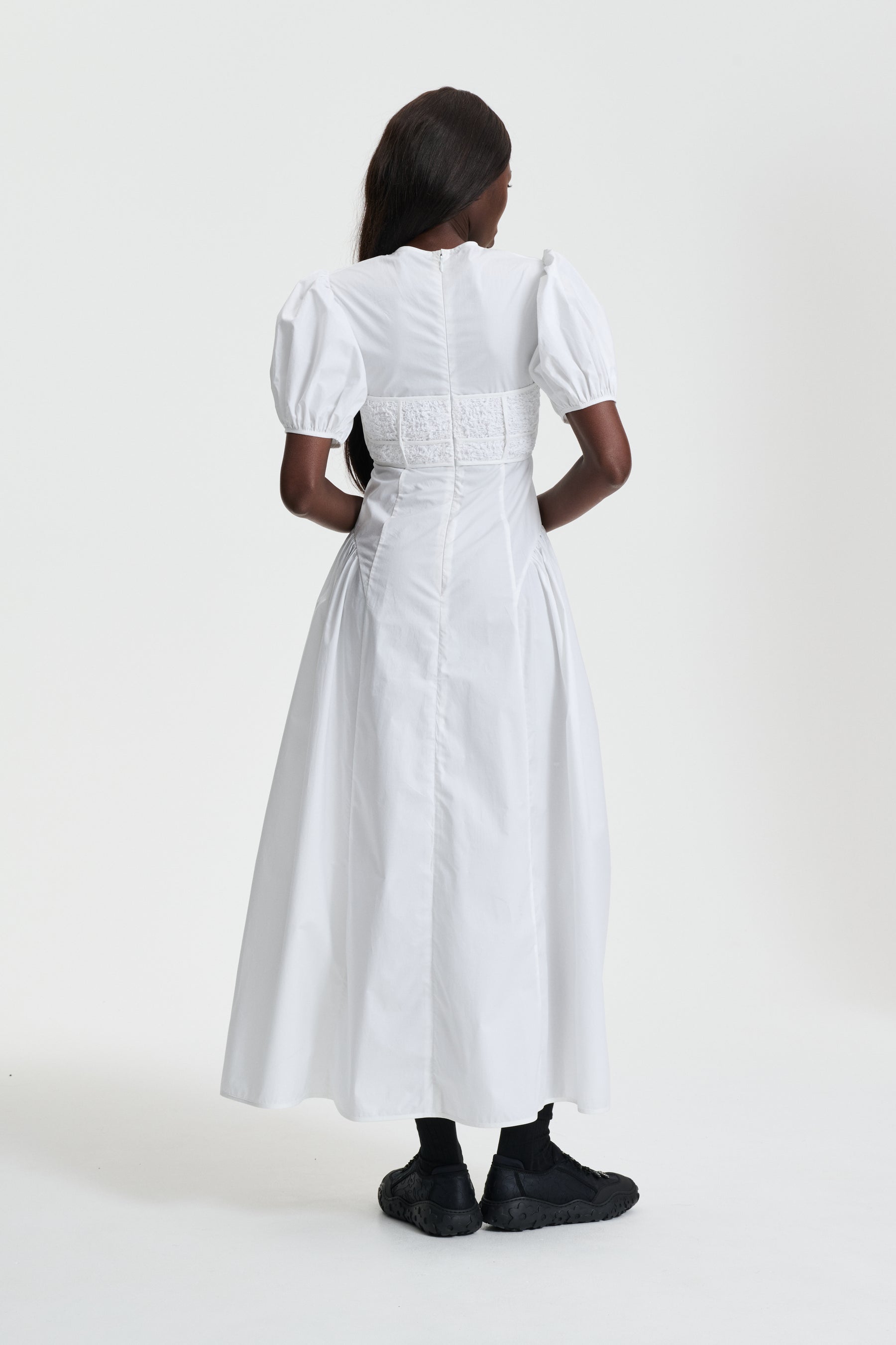 【Cecilie Bahnsen】CLEMENTINE DRESS CLEMENTINE | DRESS COTTON WHITE