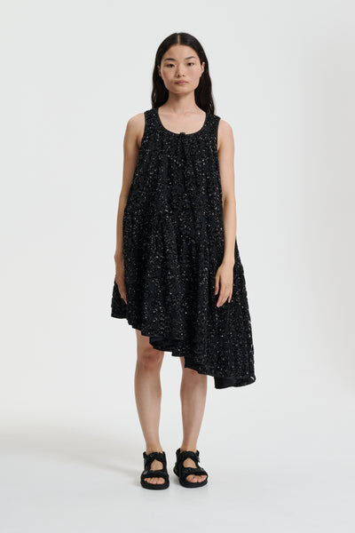 Cecilie Bahnsen Heather Dress in Black | FWRD
