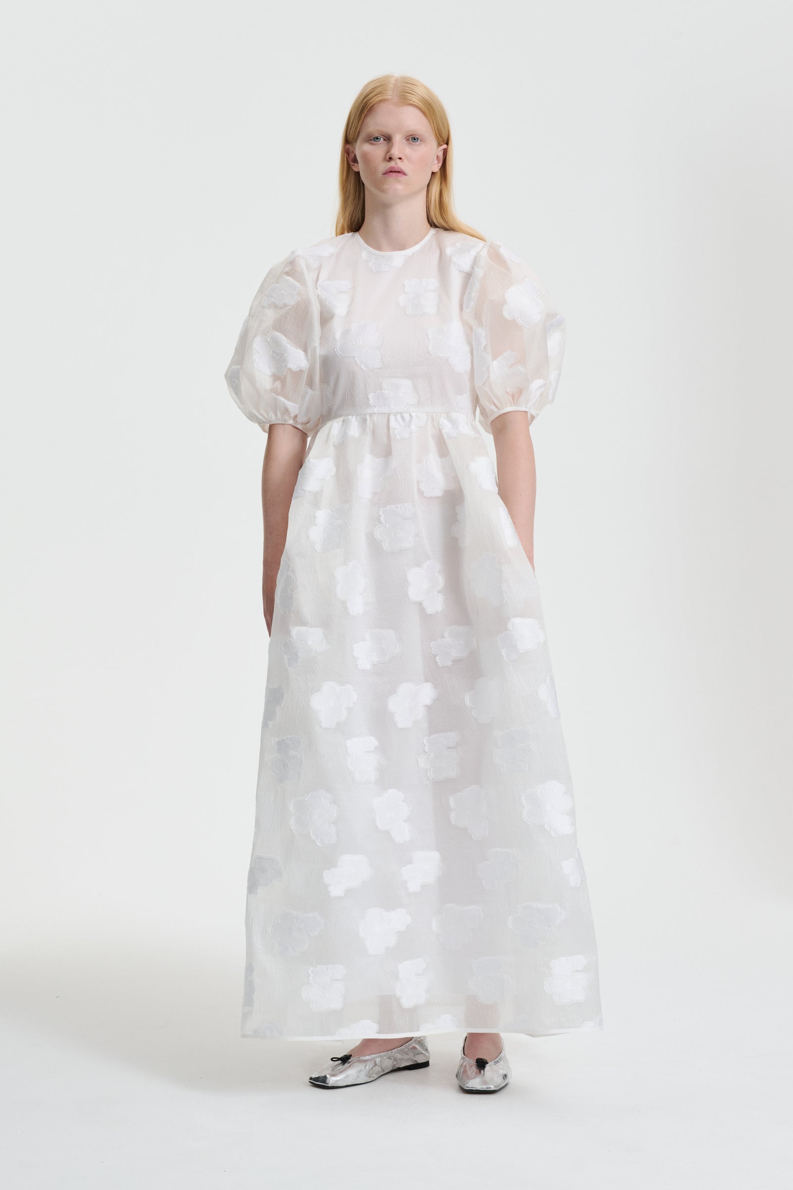 LOLA | DRESS KUMO FIL-COUPE WHITE BRIDAL