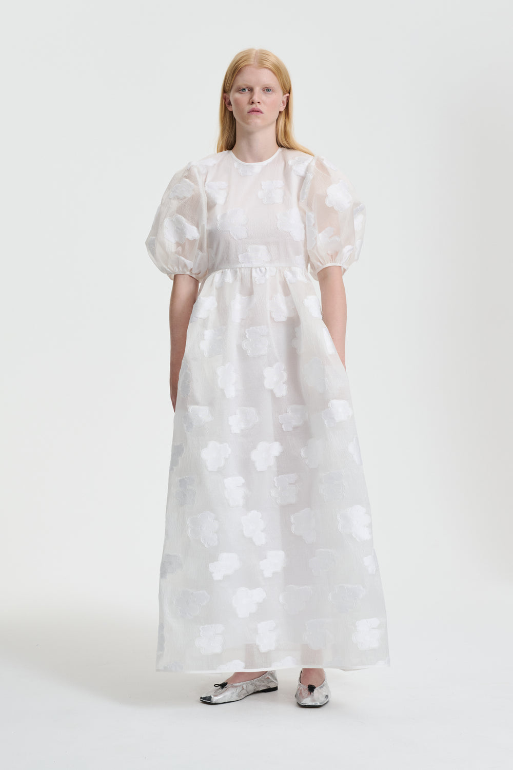 LOLA | DRESS KUMO FIL-COUPE WHITE BRIDAL