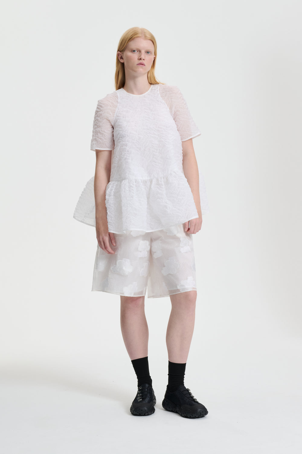 SUSI | TOP NIMBUS MATELASSE WHITE
