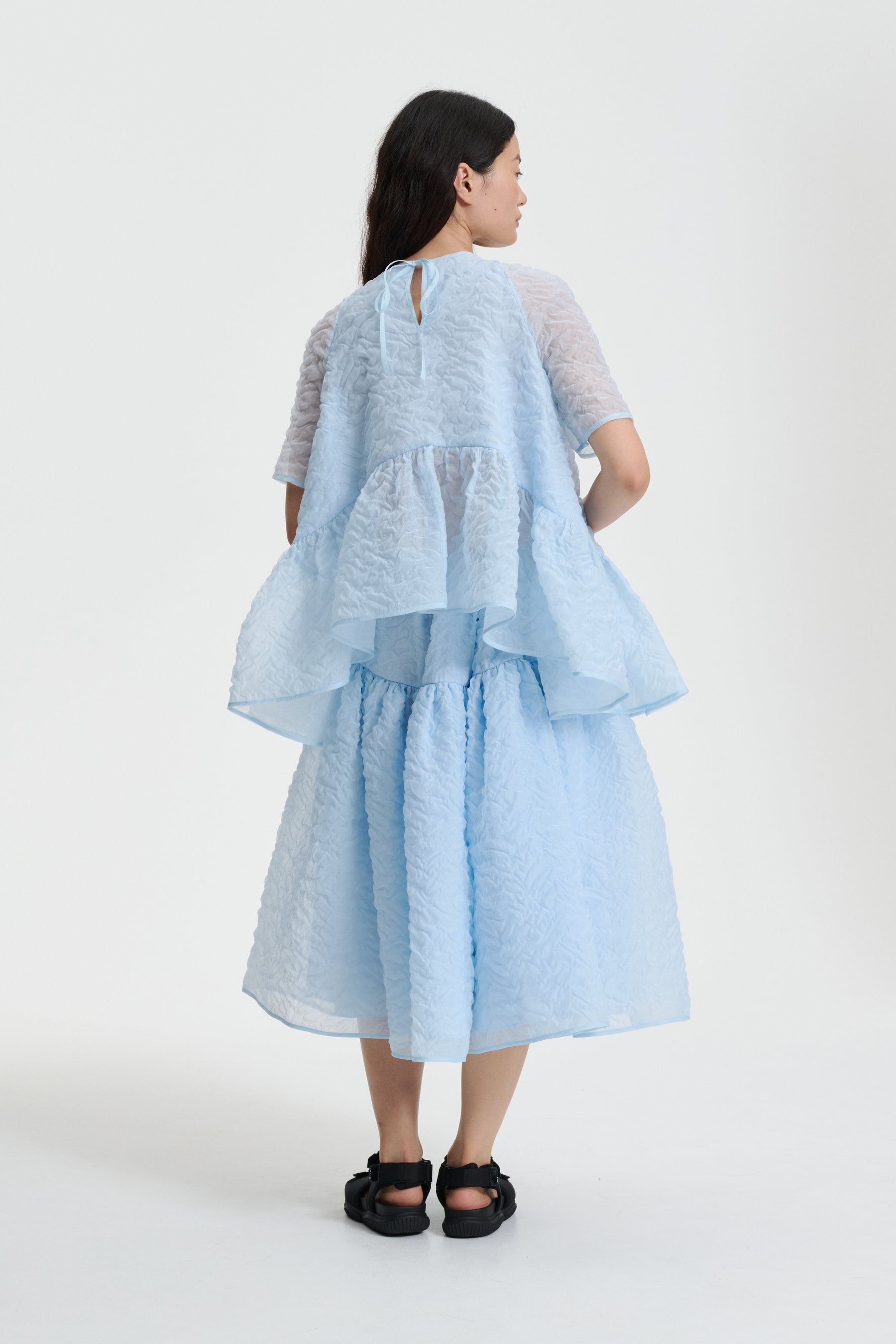 SUSI | TOP NIMBUS MATELASSE LIGHT BLUE