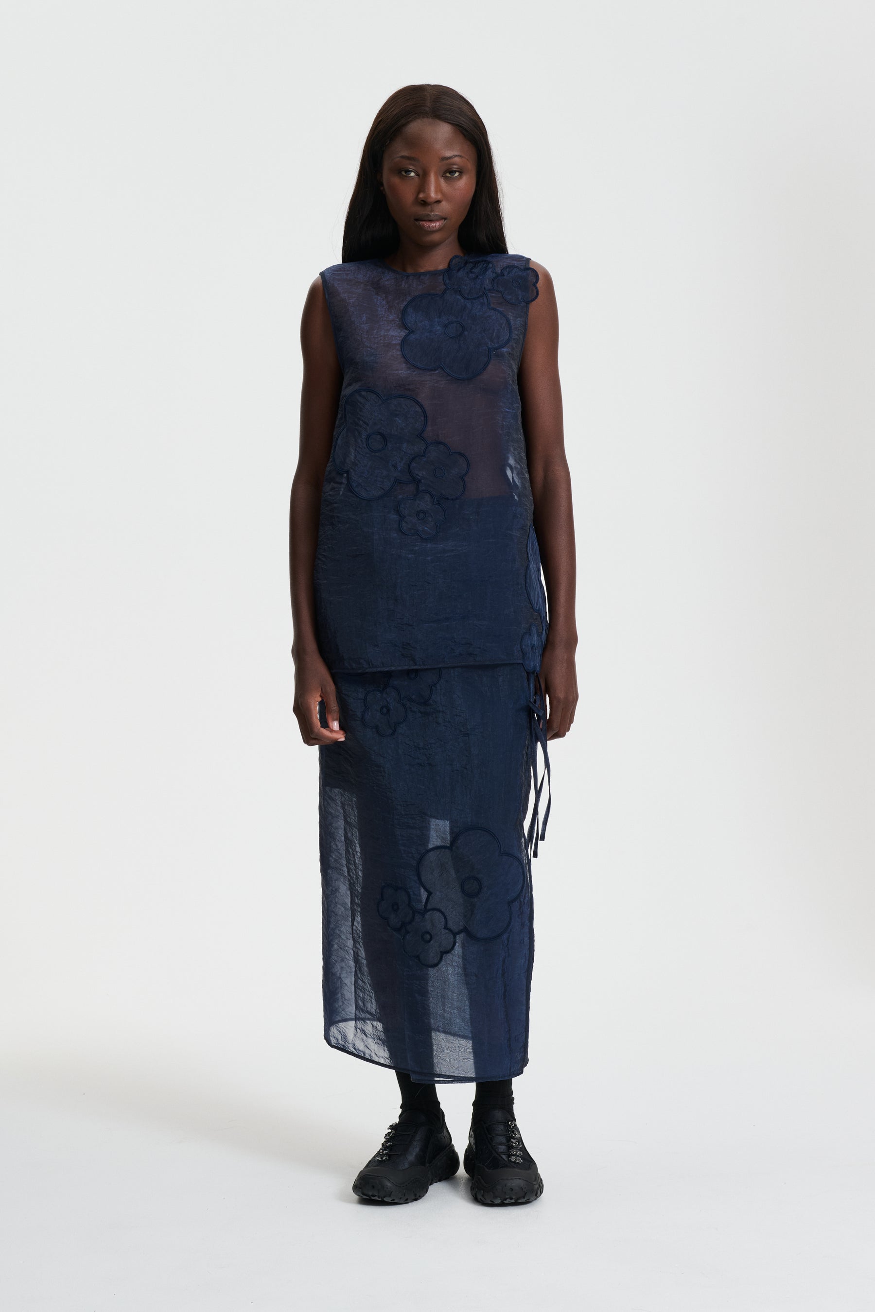 ALBA | TOP LIQUID MYRTIA NAVY