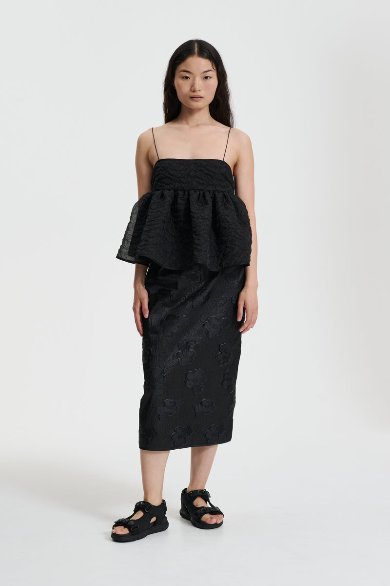 【数量限定】 SELENA BLACK MATELASS… NIMBUS TOP | トップス