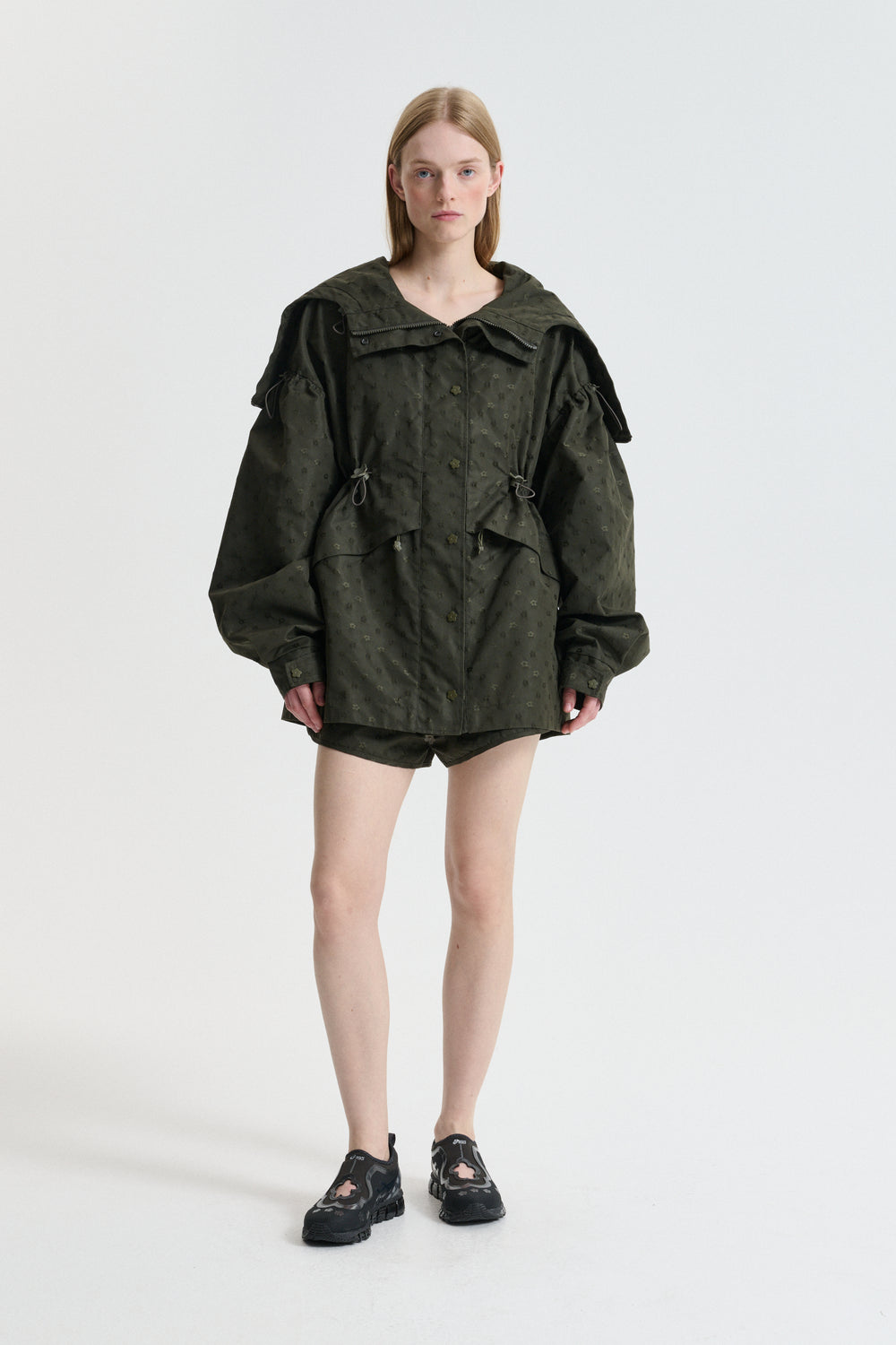 CBDENNON | JACKET IRIS JACQUARD OLIVE