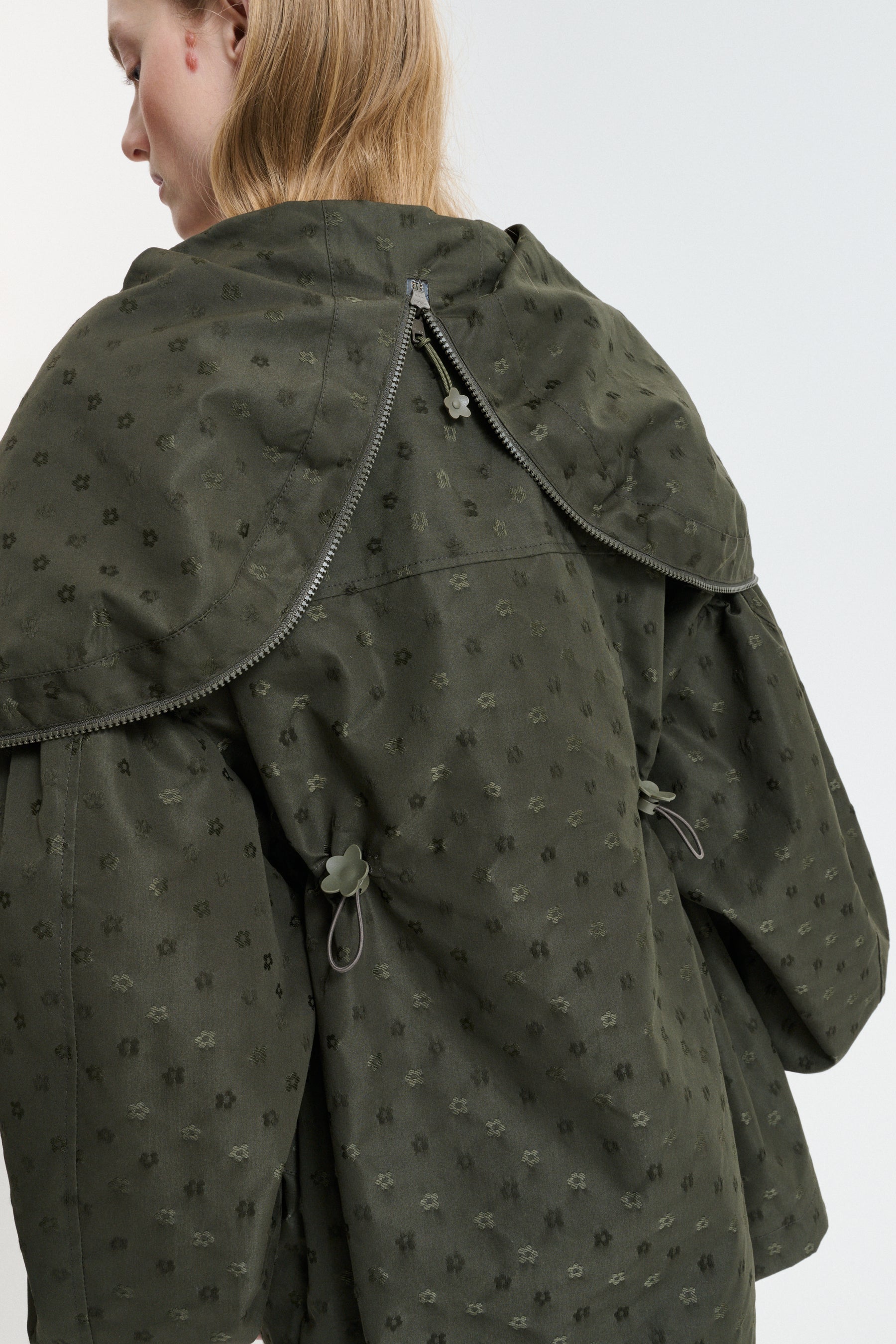 CBDENNON | JACKET IRIS JACQUARD OLIVE