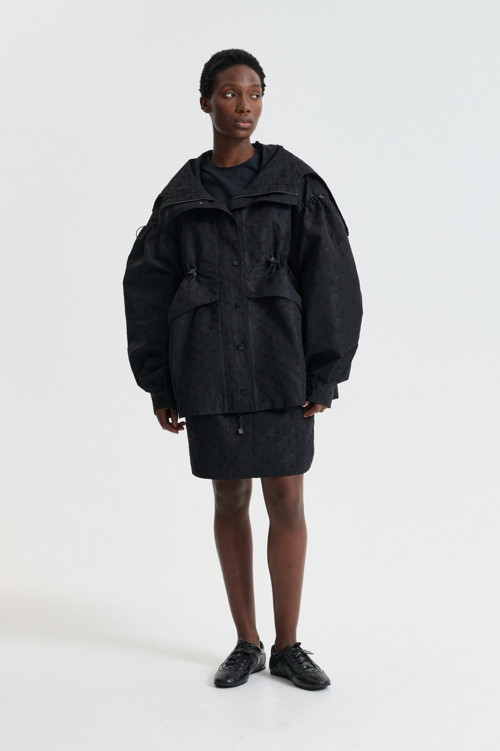 CBDENNON | JACKET IRIS JACQUARD BLACK